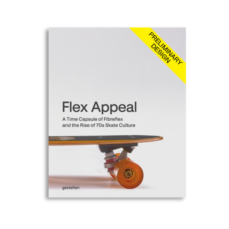Book cover of 'Flex Appeal' with a skateboard design on a white background