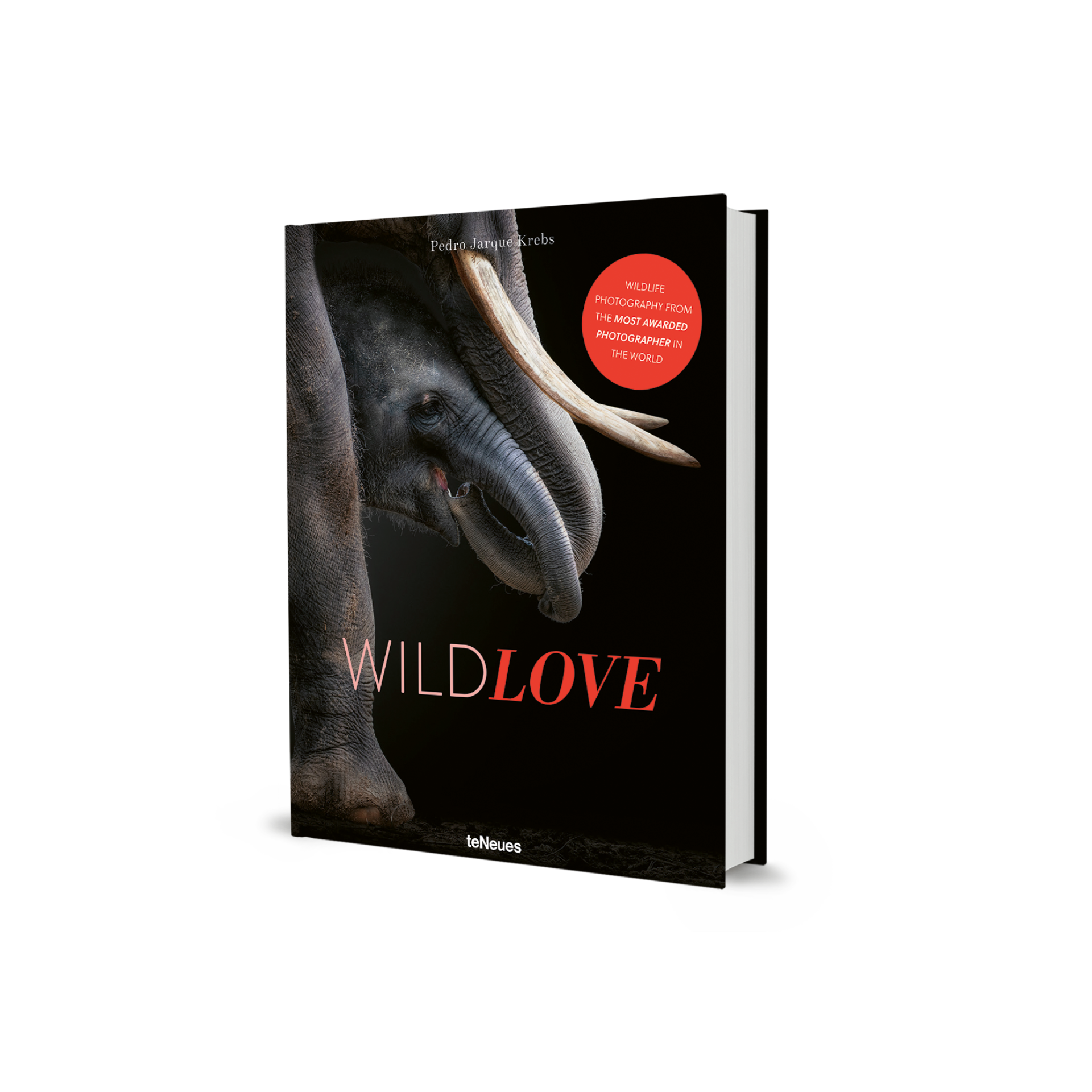 Book titled 'Wild Love' with an elephant on the cover against a white background