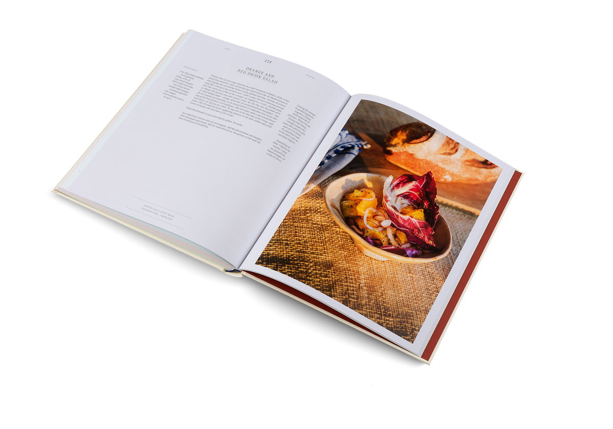 Orange and red onion salad is a recipe featured in A Spoonful of Sun by gestalten and Pauline Chardin
