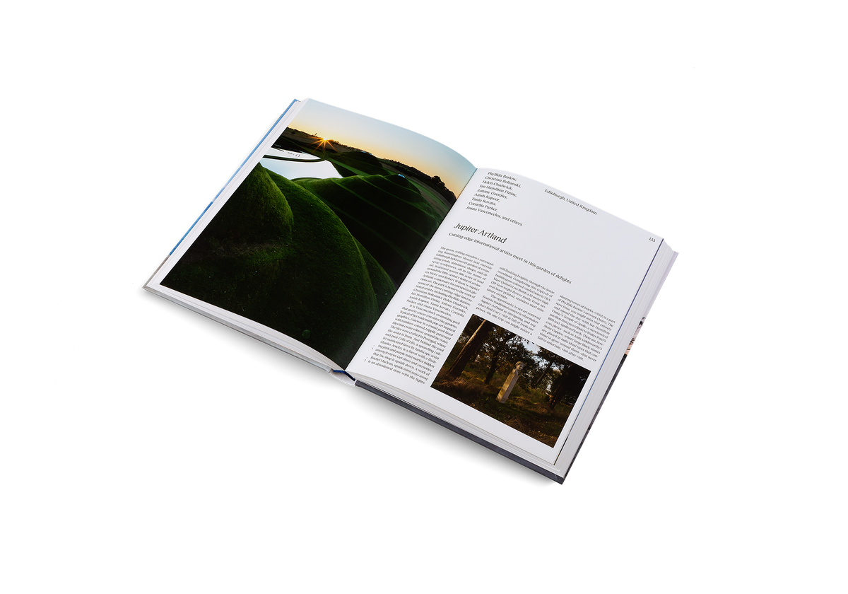 Cutting-edge international artists meet in Jupiter Artland, a garden of delights featured in Art Escapes by gestalten.