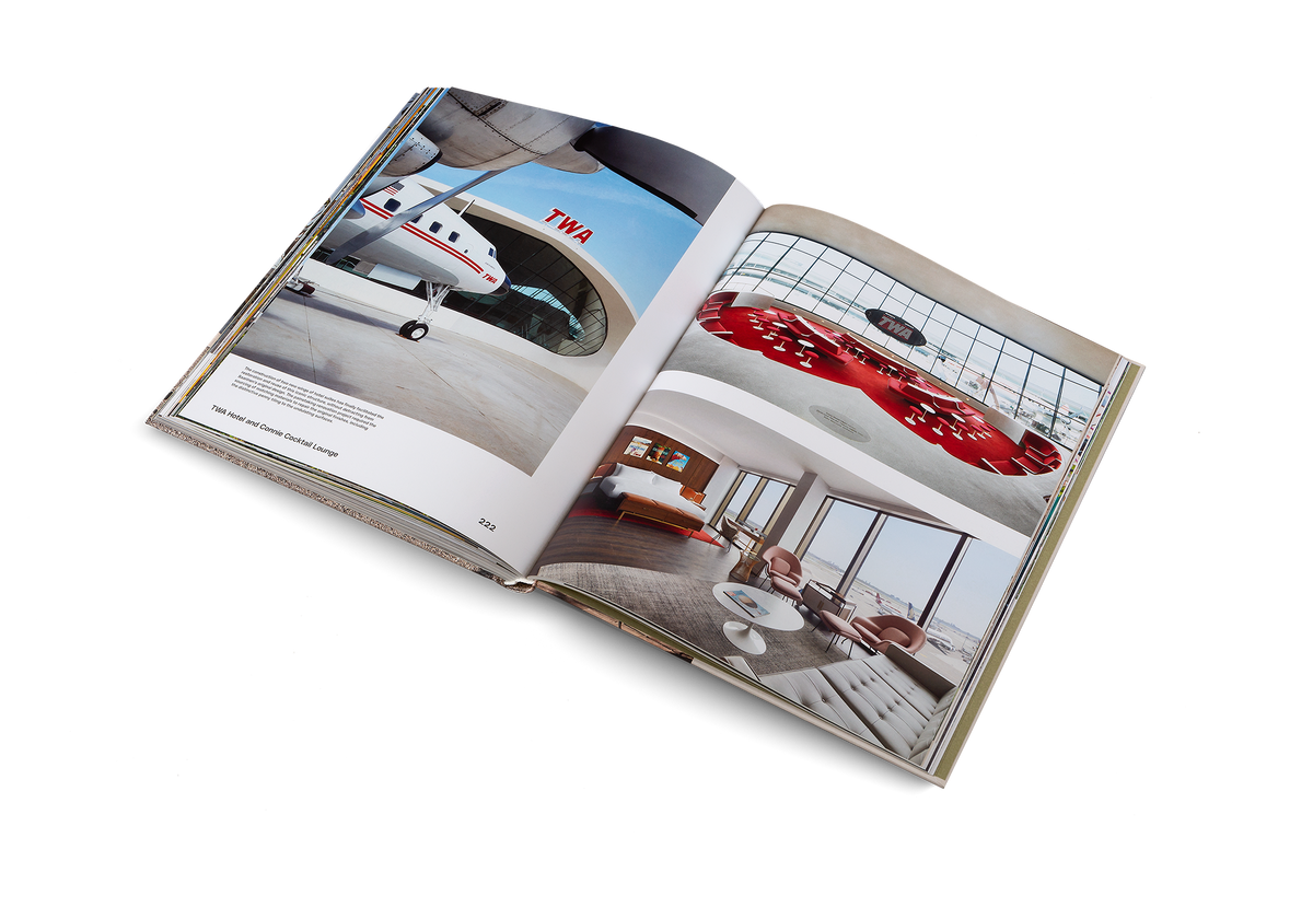 TWA Hotel and Connie Cocktail Lounge is a project by Stonehill Taylor. The construction of two new wings of hotel suites has finally facilitated the restoration and reuse of this iconic structure, without detracting from Saarinen’s original design. The painstaking renovation project required the sourcing of matching materials to repair the original finishes, including the distinctive penny tiling to the undulating surfaces.