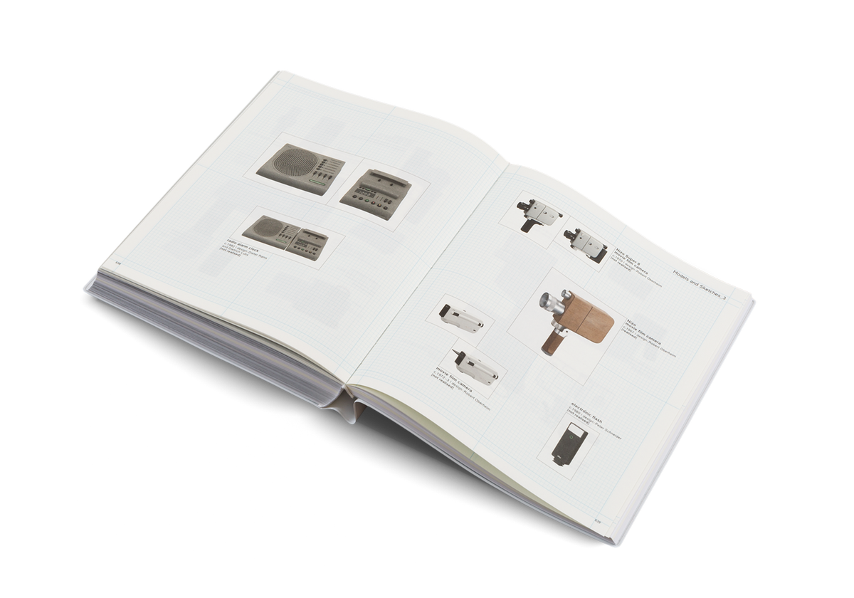 These models and sketches were made by Dieter Rams for Braun. Less and More is a book about product design and industrial design.