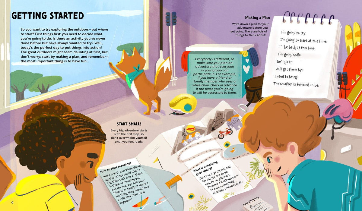 Getting started to explore the outdoors with Young Adventurers, a children's book by Little Gestalten