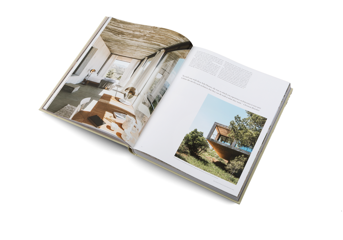 Solo Pezo is a beautiful example of a house connecting with Nature in a pure and simple way by Pezo von Ellrichshausen. The house is featured in Living In by gestalten and Openhouse