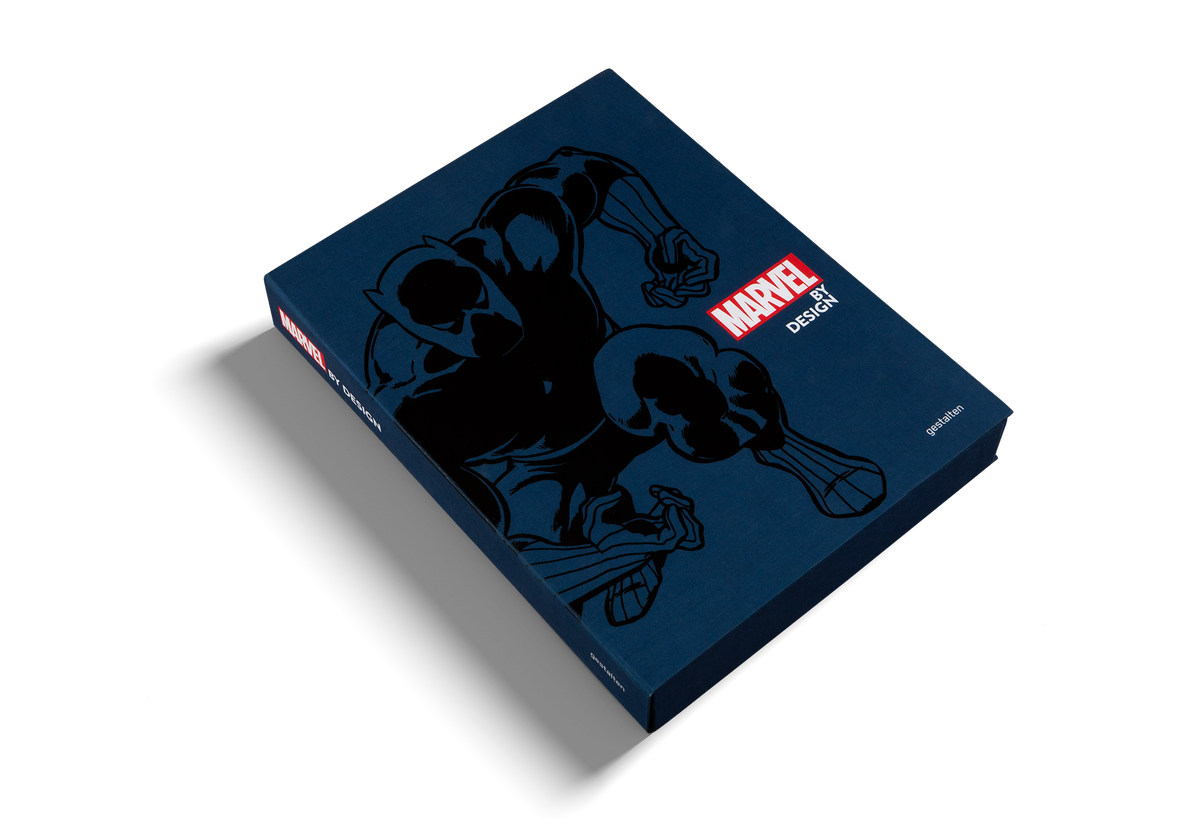 The box of the special edition of Marvel by Design by gestalten,