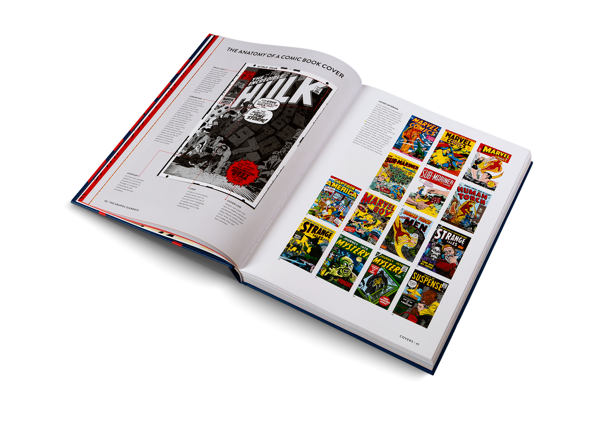 Learn about the anatomy of a comic book cover in Marvel By Design.