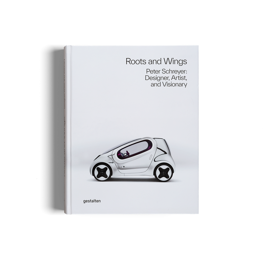 Roots and Wings is a book about Peter Schreyer who is a designer, an artist, and and a visionary