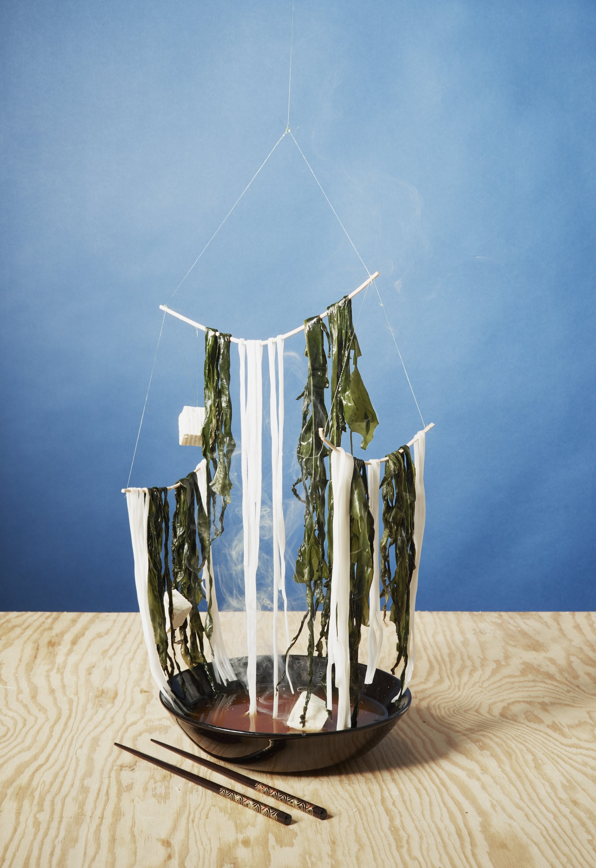 Noodles and seaweed in Visual Feast