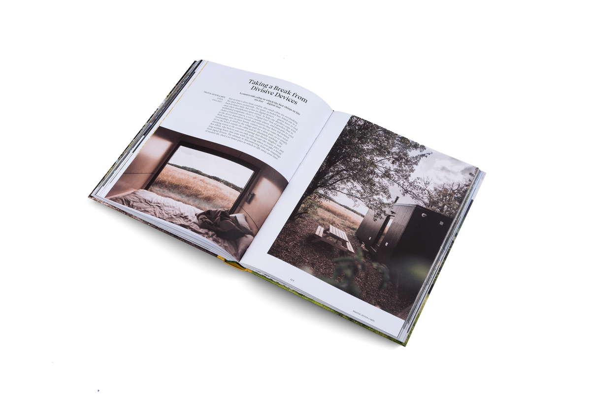 A countryside cabin in which the best things in life are free — digital-free. This digital detox cabin is featured in Stay Wild by gestalten.