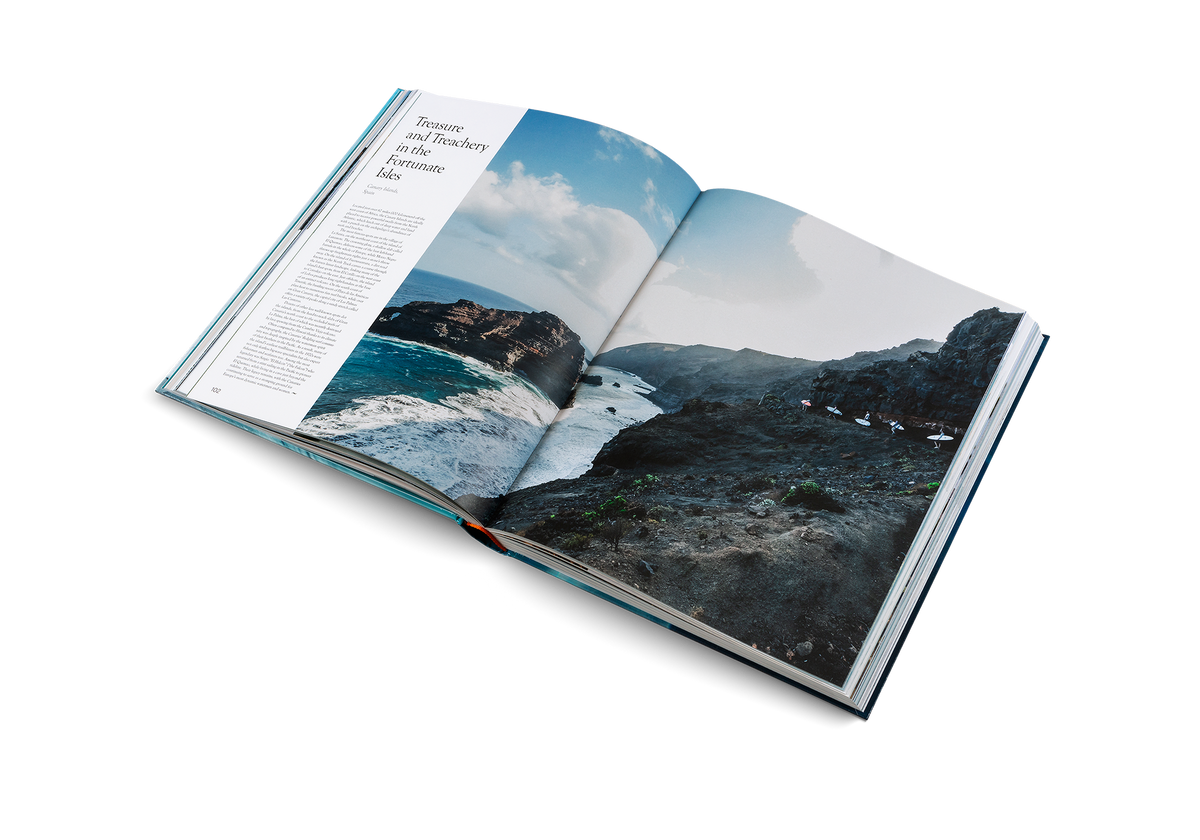 Dozens of other less well-known surf spots dot the Canary islands, from the hard-to-reach slabs of Gran Canaria’s north coast to the secluded reefs of La Palma, the best of which was recently destroyed by lava spewing from the Cumbre Vieja volcano. Find out more about all these places in The Surf Atlas by Luke Gartside and gestalten.