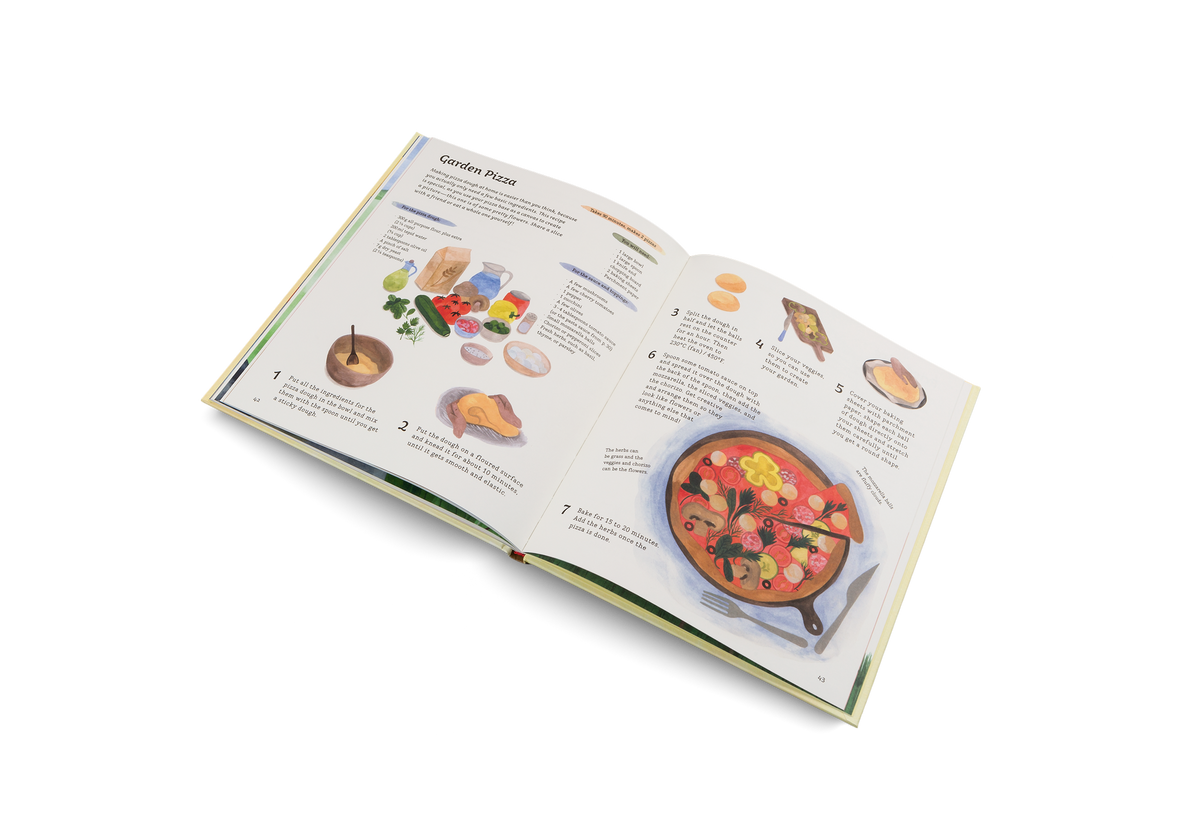Tasty Treats by Little Gestalten shows how to bake a pizza