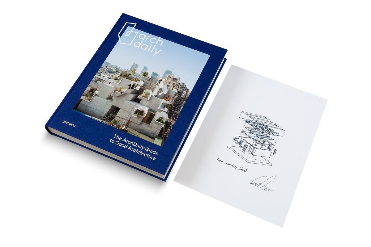The special edition of The ArchDaily's Guide to Good Architecture includes a print of the Burkinabé architect, Diébédo Francis Kéré, Pritzker Prize winner.