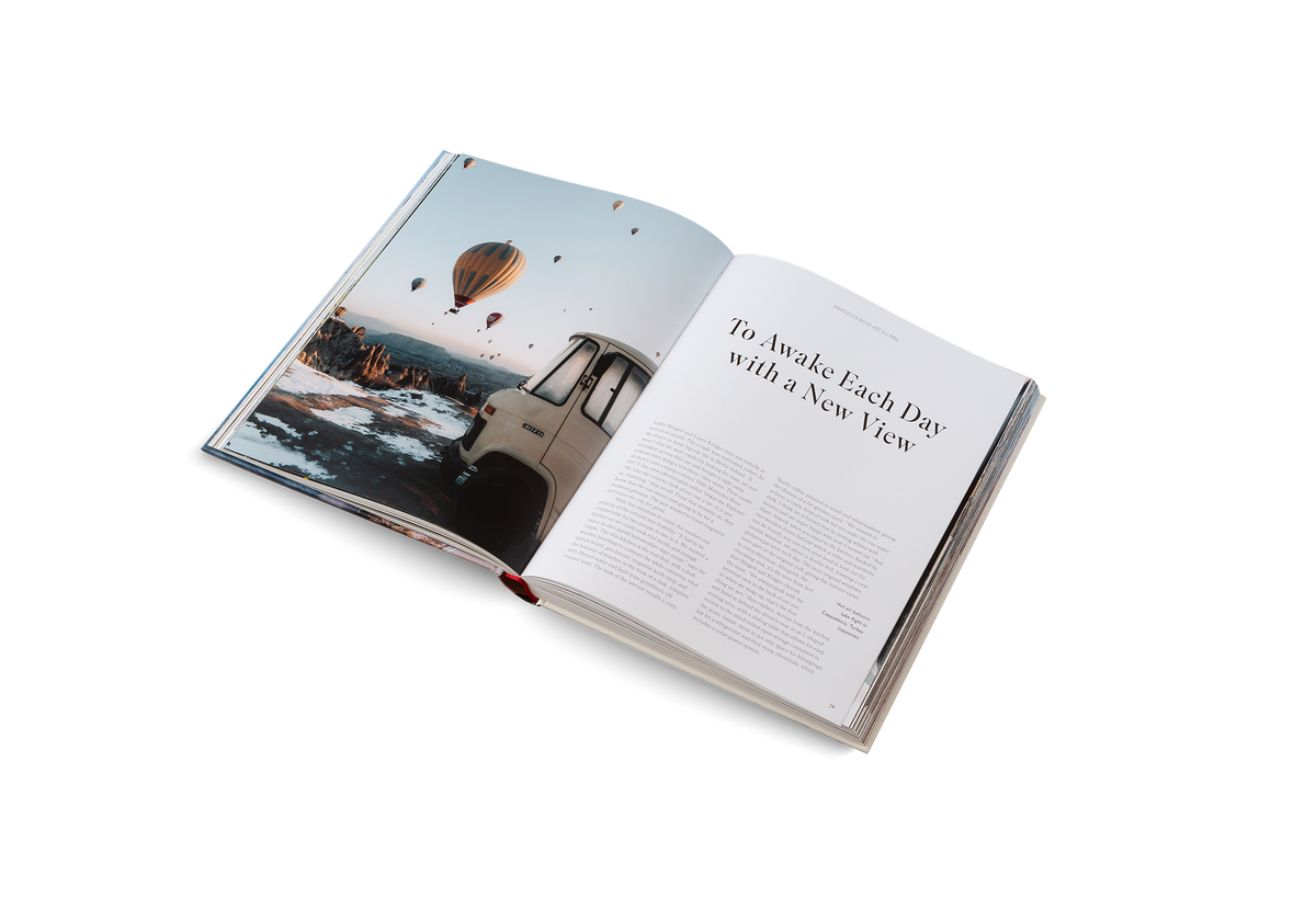 Wake each day with a new view and enjoy the beauty of the vanlife. Get all the best tips in The Getaways published by gestalten.