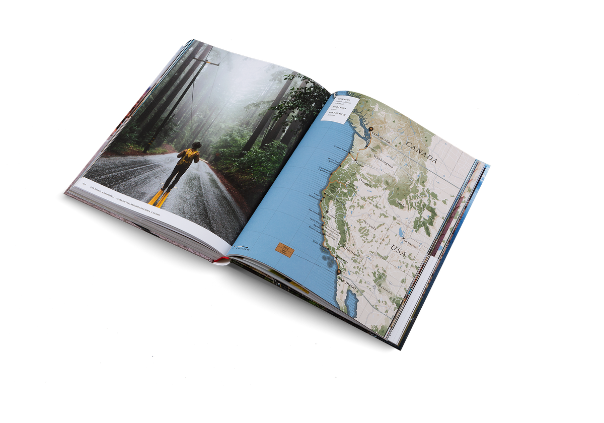 Find your way from San Diego, California to Vancouver, British Columbia in The Great American Road Trip, a book by gestalten.