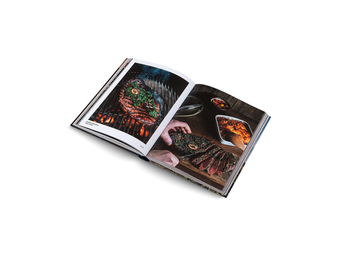 Grilled wild boar ham steak, a delicious recipe from The Wild Game Cookbook.