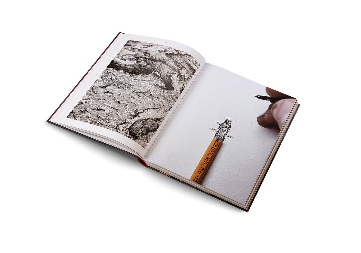 Examples of drawings by Christian Watson in his book, Venture Onward.