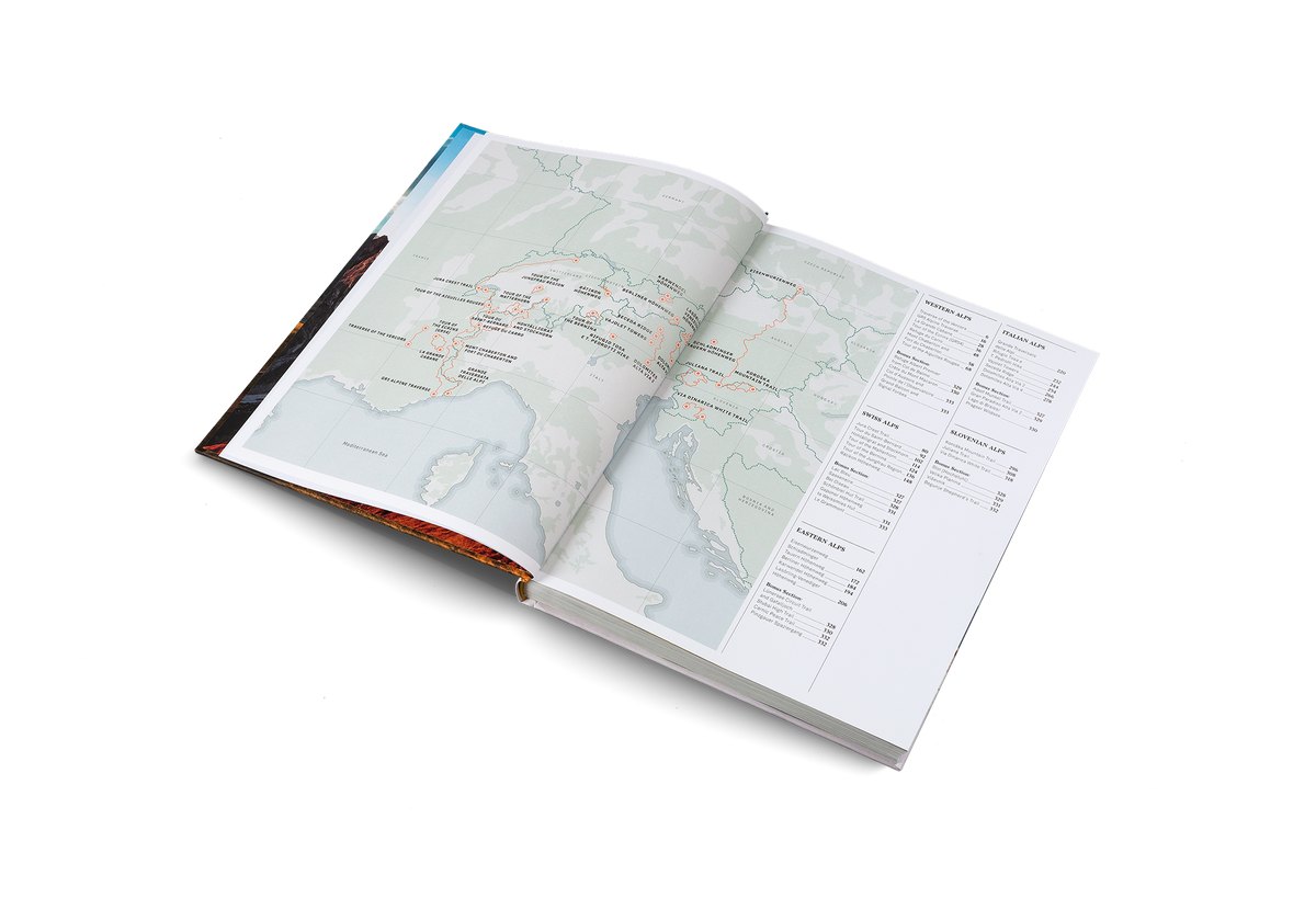 The Western Alps, the Swiss Alps, the Eastern Alps, the Austrian Alps and the Italian Alps are all in Wanderlust Alps by gestalten.