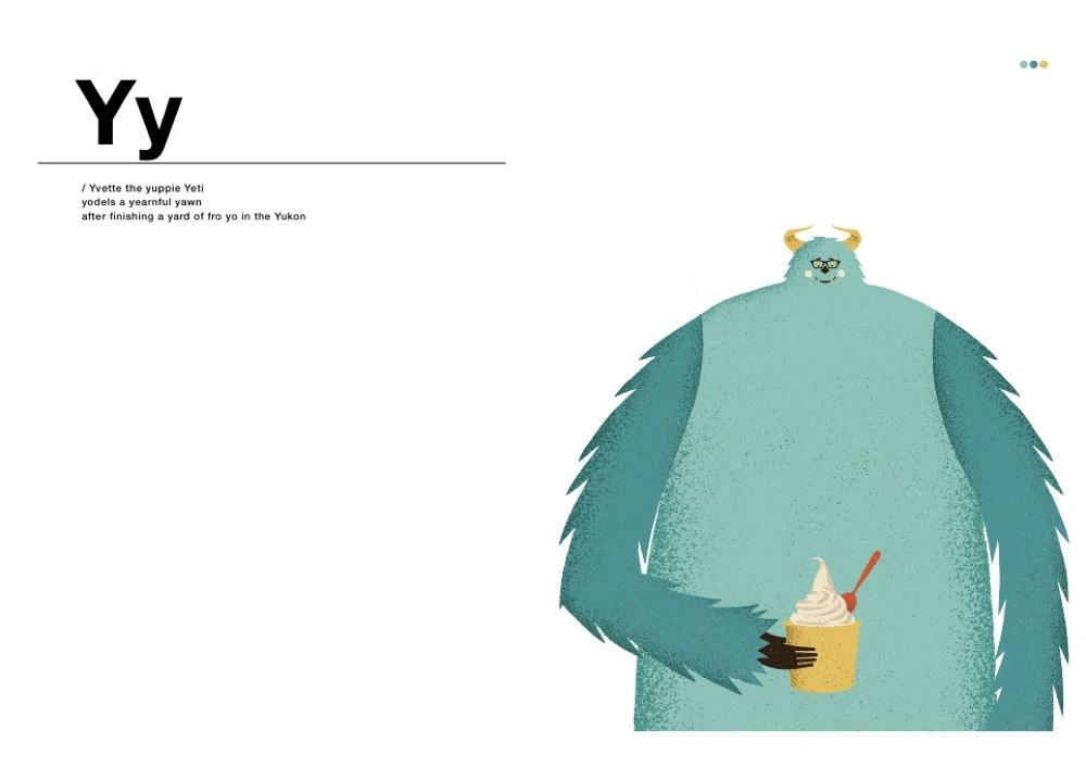 Alphabet book letter Y