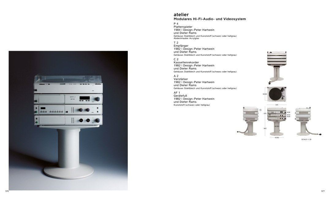 Atelier is composed of different modules, which were designed by Dieter Rams and Peter Hartwein. Learn more about Atelier in Less and More: The Design Ethos of Dieter Rams by gestalten