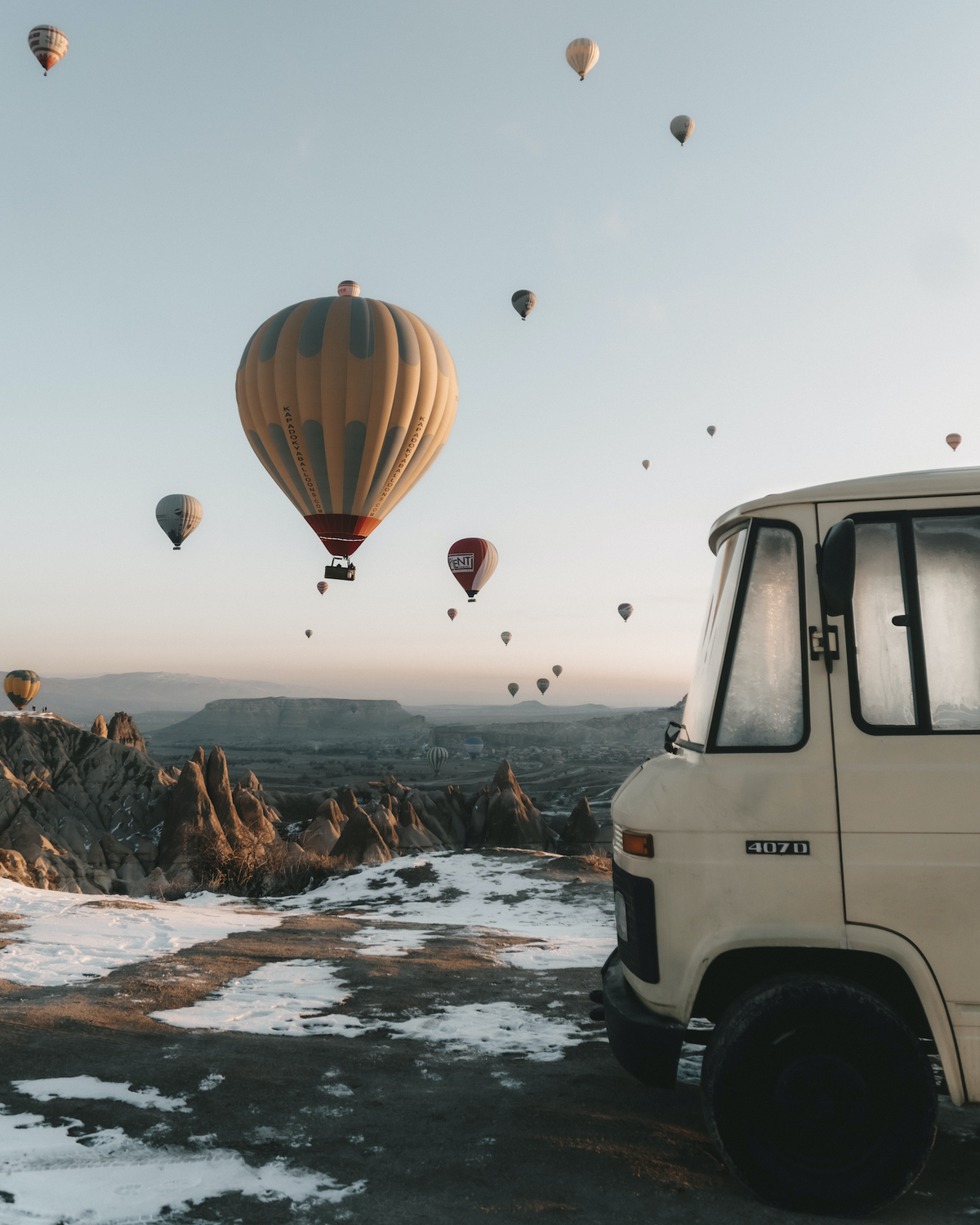 Get away with a Mercedes-Benz 407 D to awake each day with a new view. More adventures are featured in The Getaways.