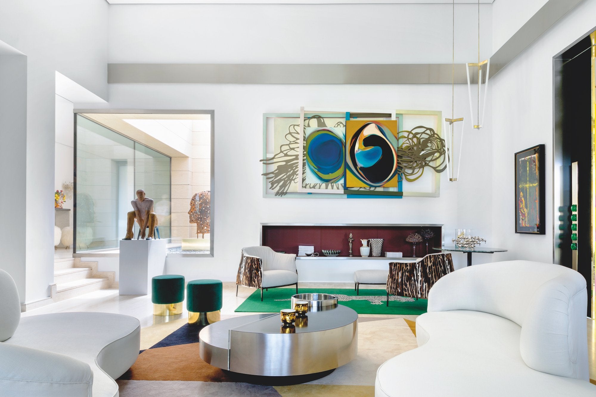 White interior design in The House of glam