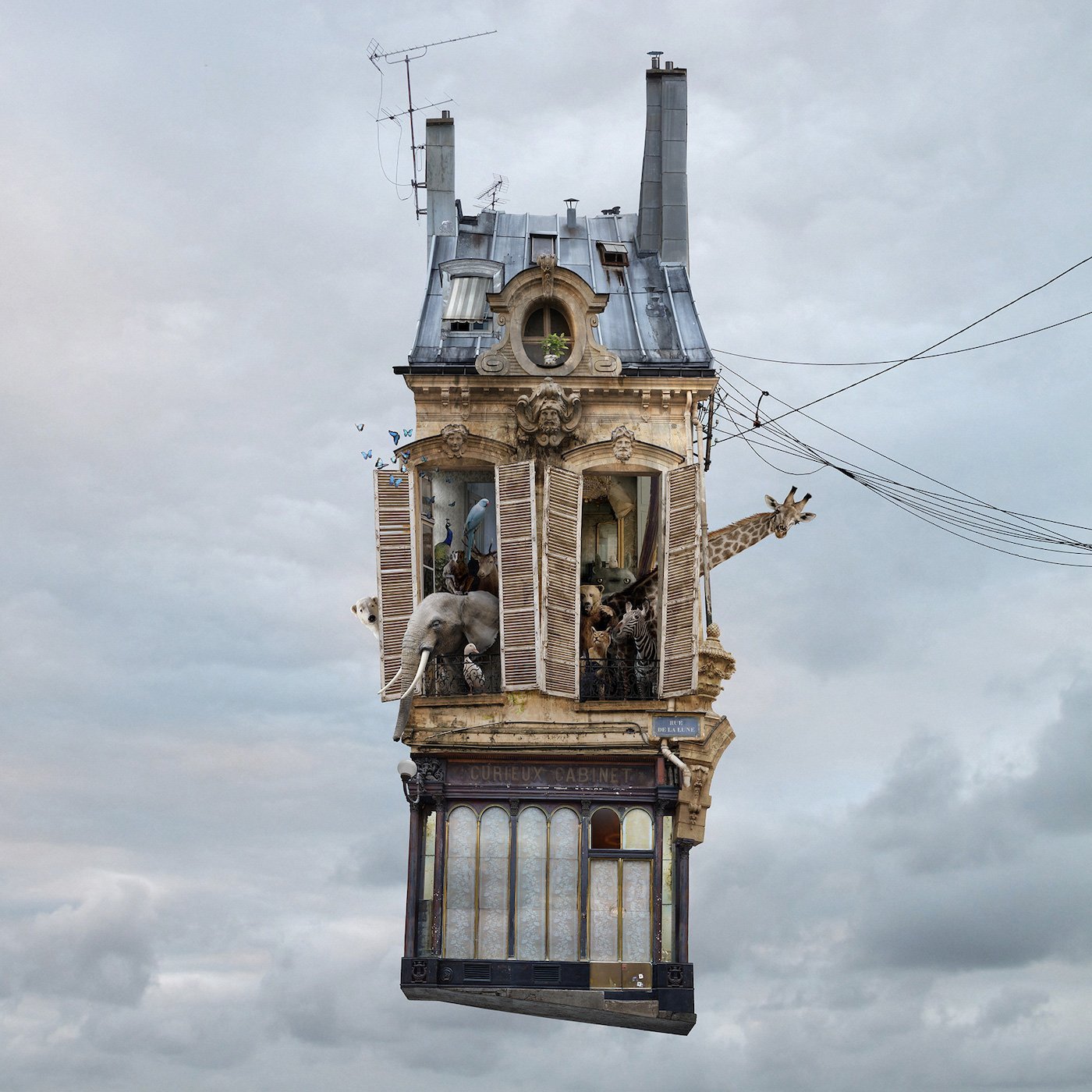 Flying Houses by Laurent Chéhère