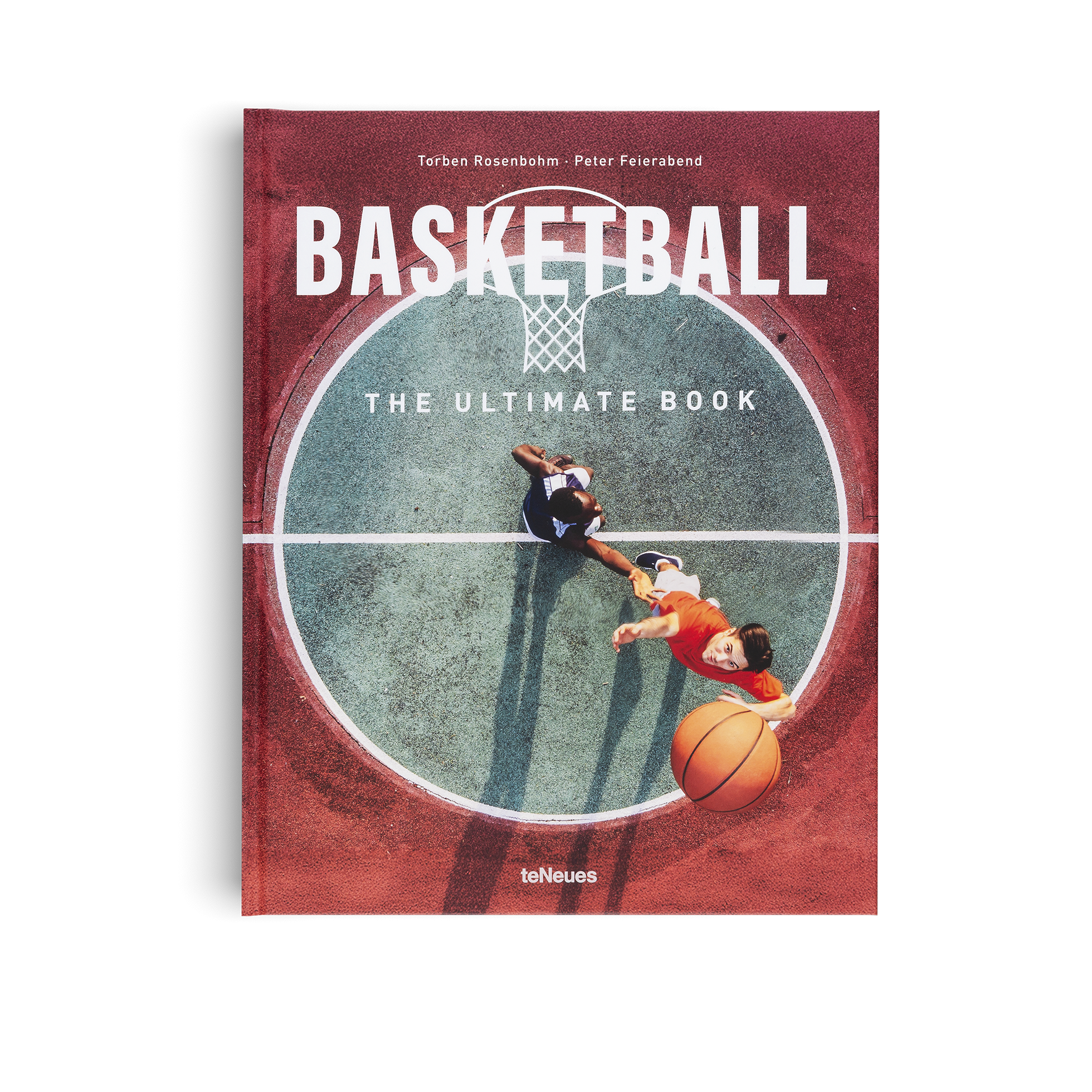 Book titled 'Basketball: The Ultimate Book' with a basketball scene on the cover.