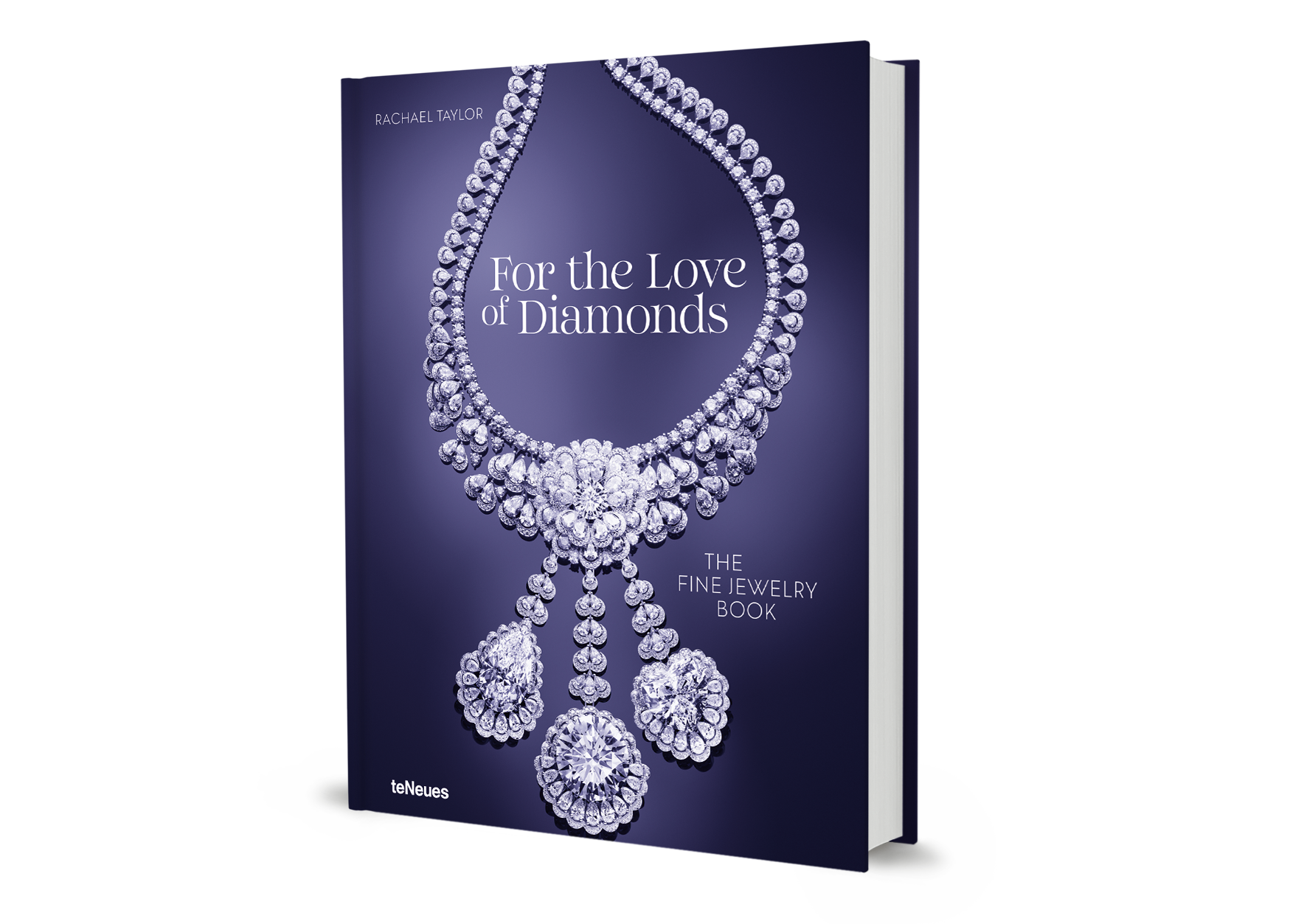 Book titled 'For the Love of Diamonds' with a diamond necklace design on the cover.