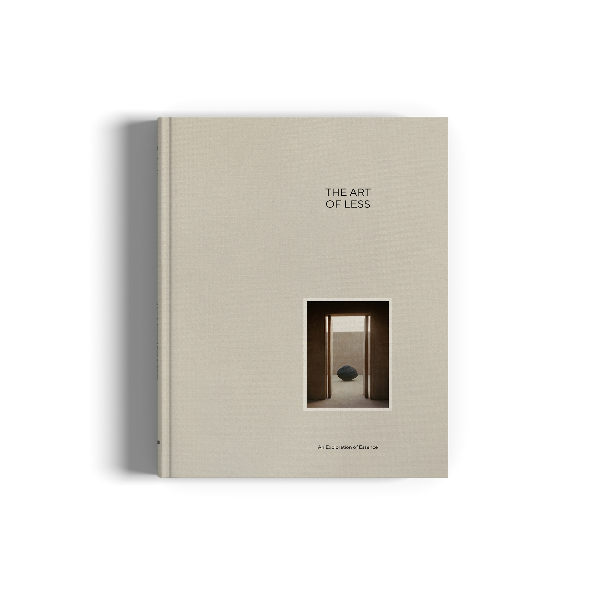 Book titled 'The Art of Less' with a minimalistic design on a white background