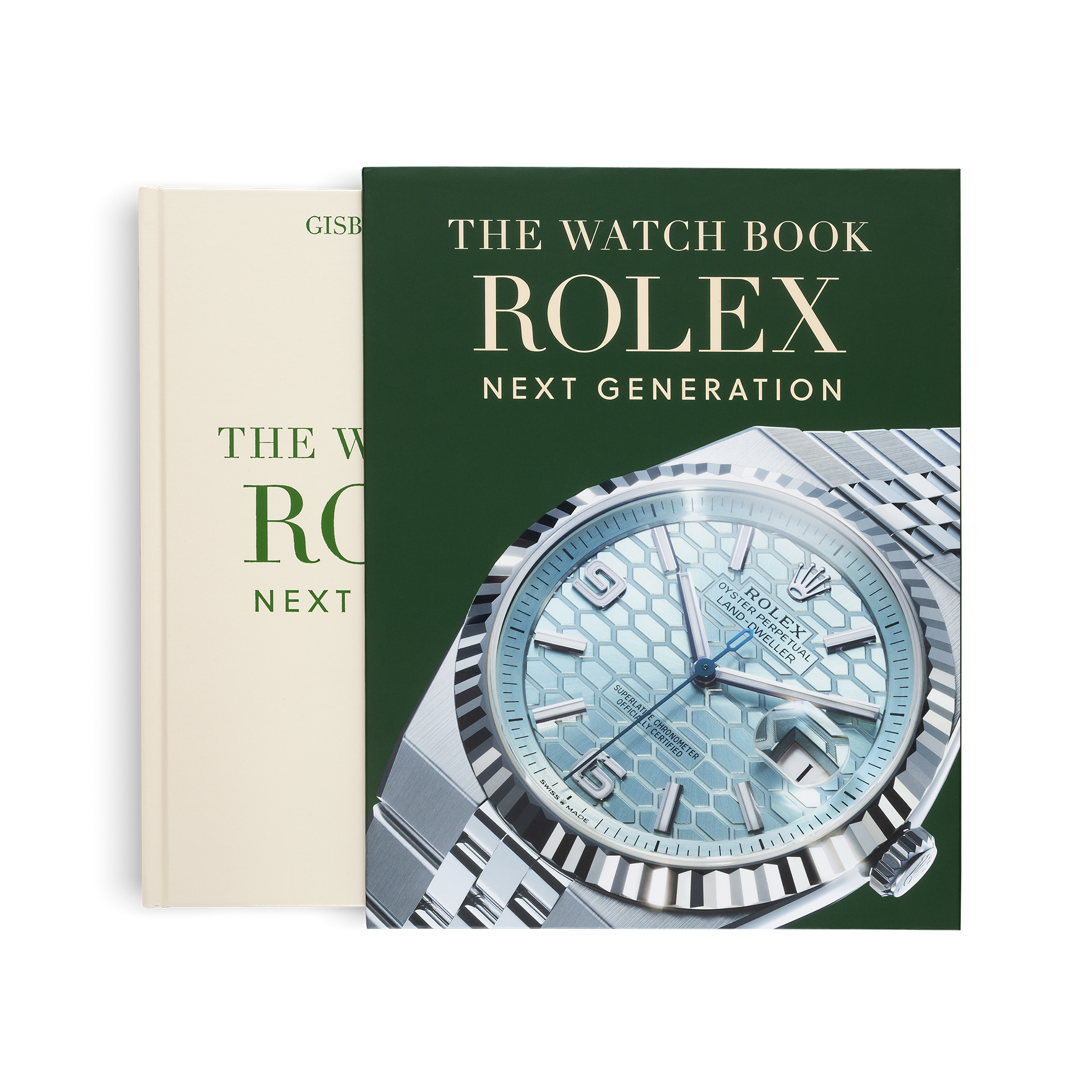 Book titled 'The Watch Book Rolex Next Generation' with a green cover featuring a Rolex watch.