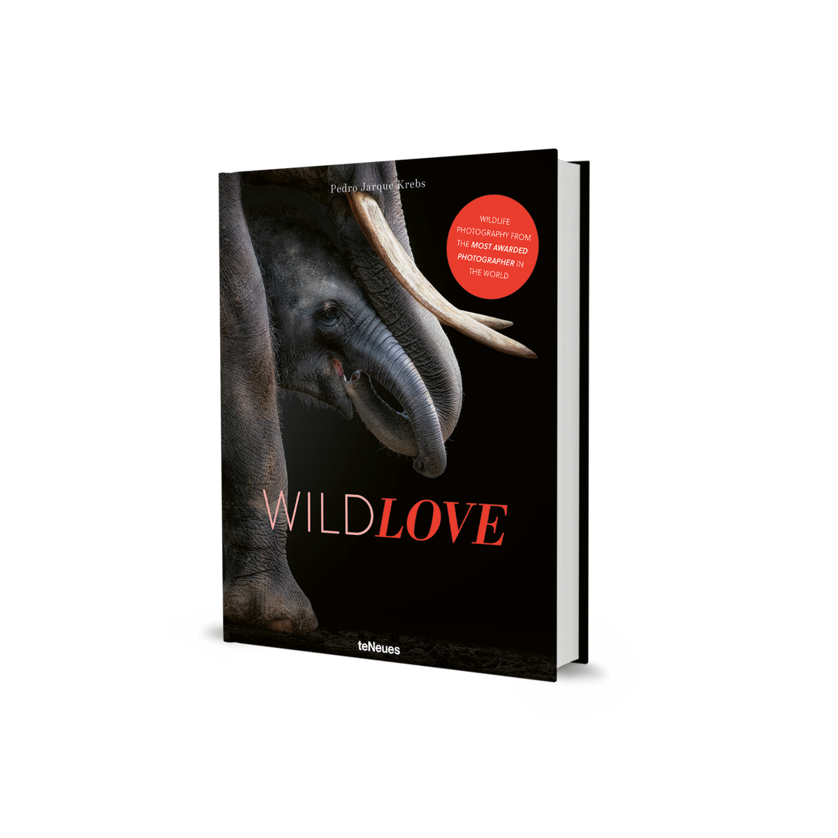 Book titled 'Wild Love' with an elephant on the cover against a white background