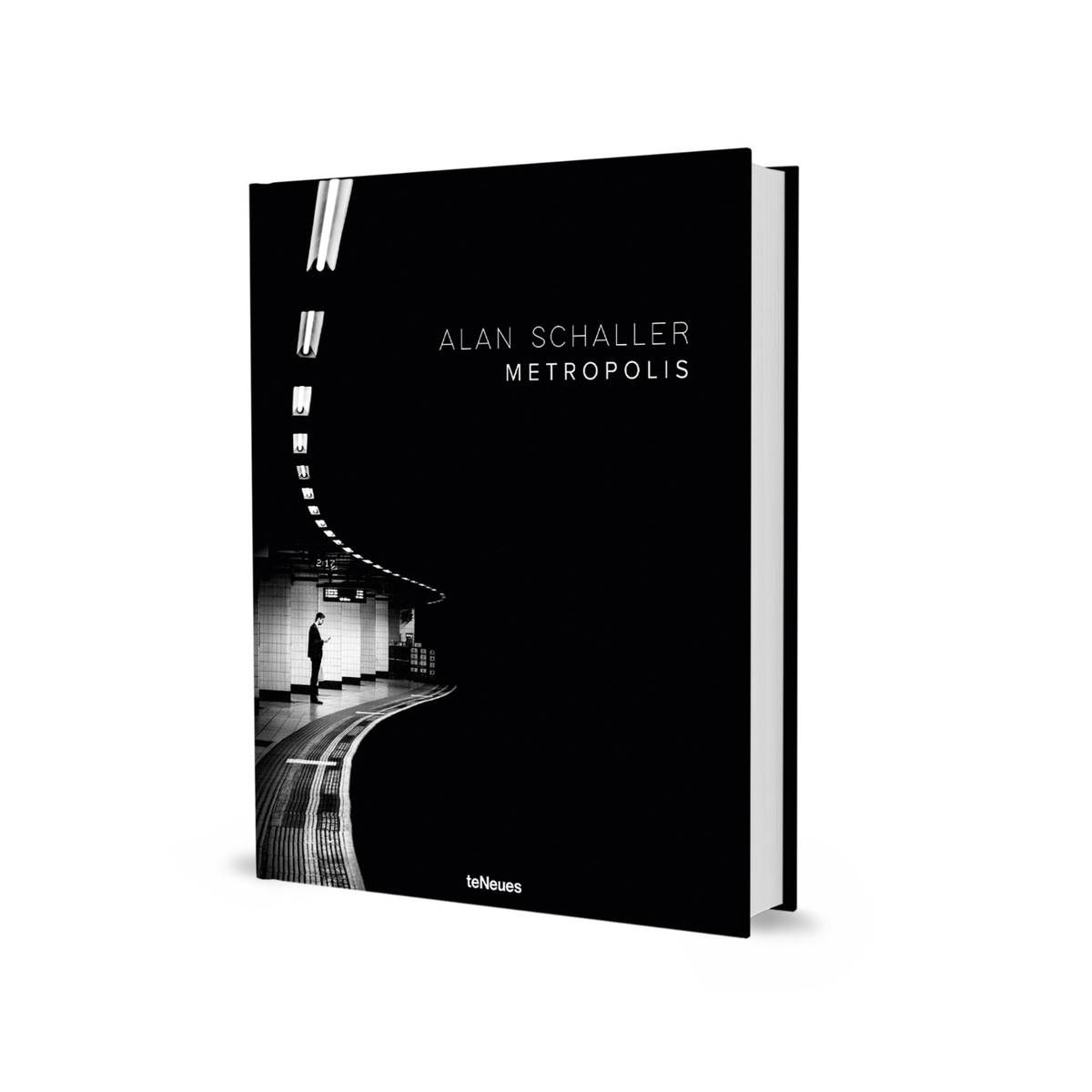 Book titled 'Metropolis' by Alan Schaller on a white background
