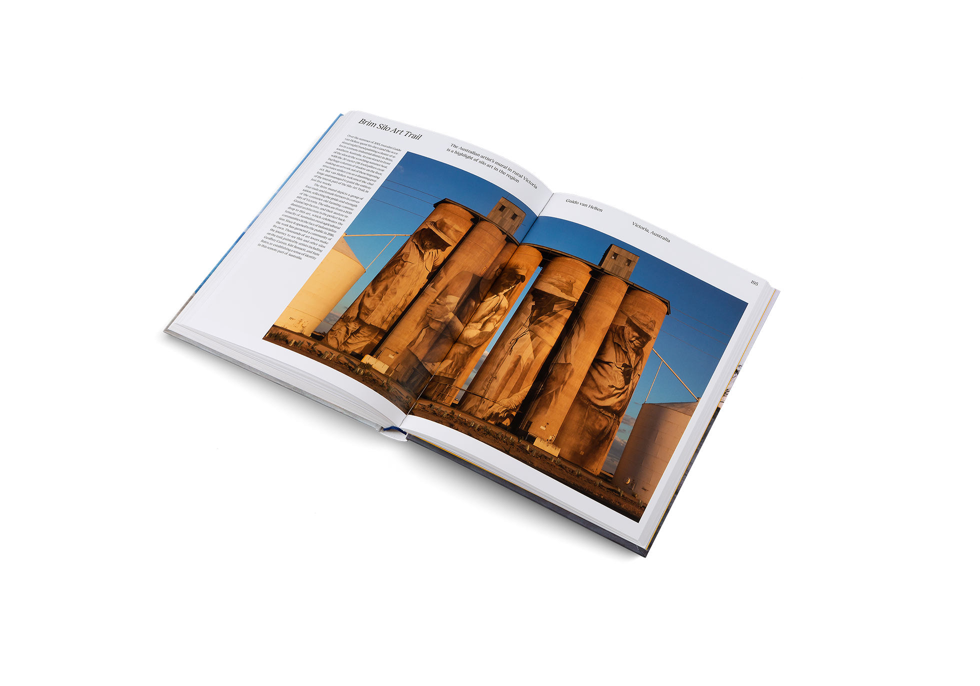 This Australian mural by Victoria Guido van Helten is a highlight of silo art in the region.