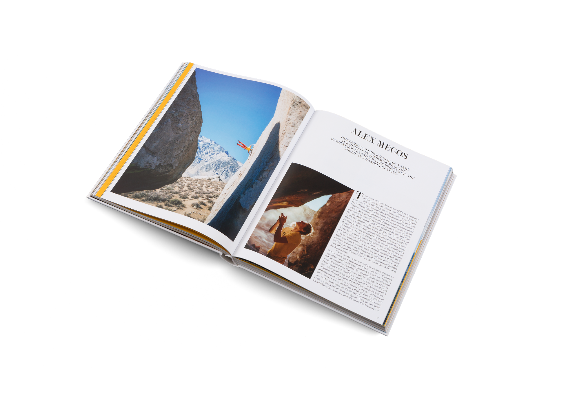 Alex Megos is a German climber expert in bouldering