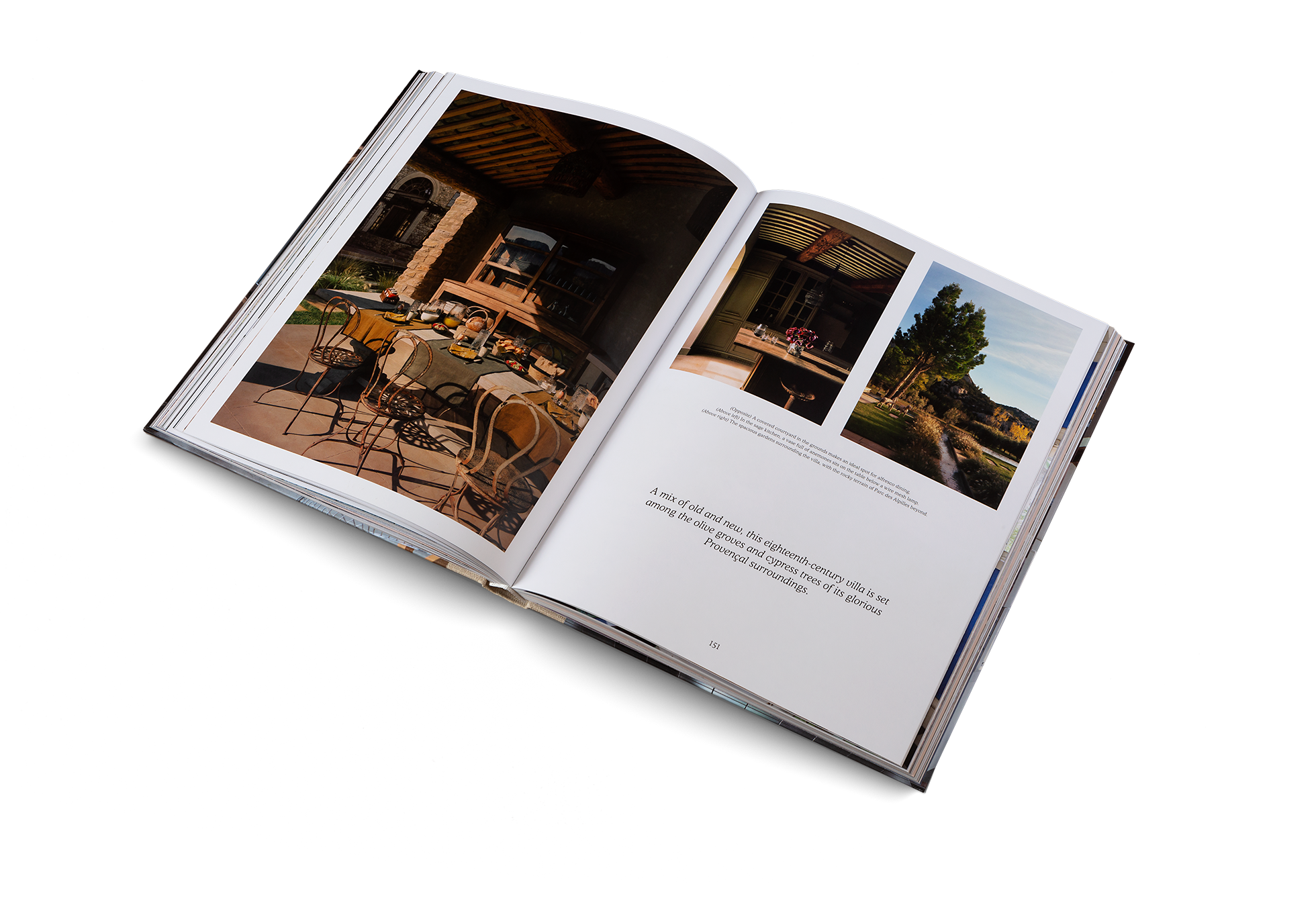 A mix of old and new, this eighteenth-century villa is set among the olive groves and cypress trees of its glorious Provençal surroundings.