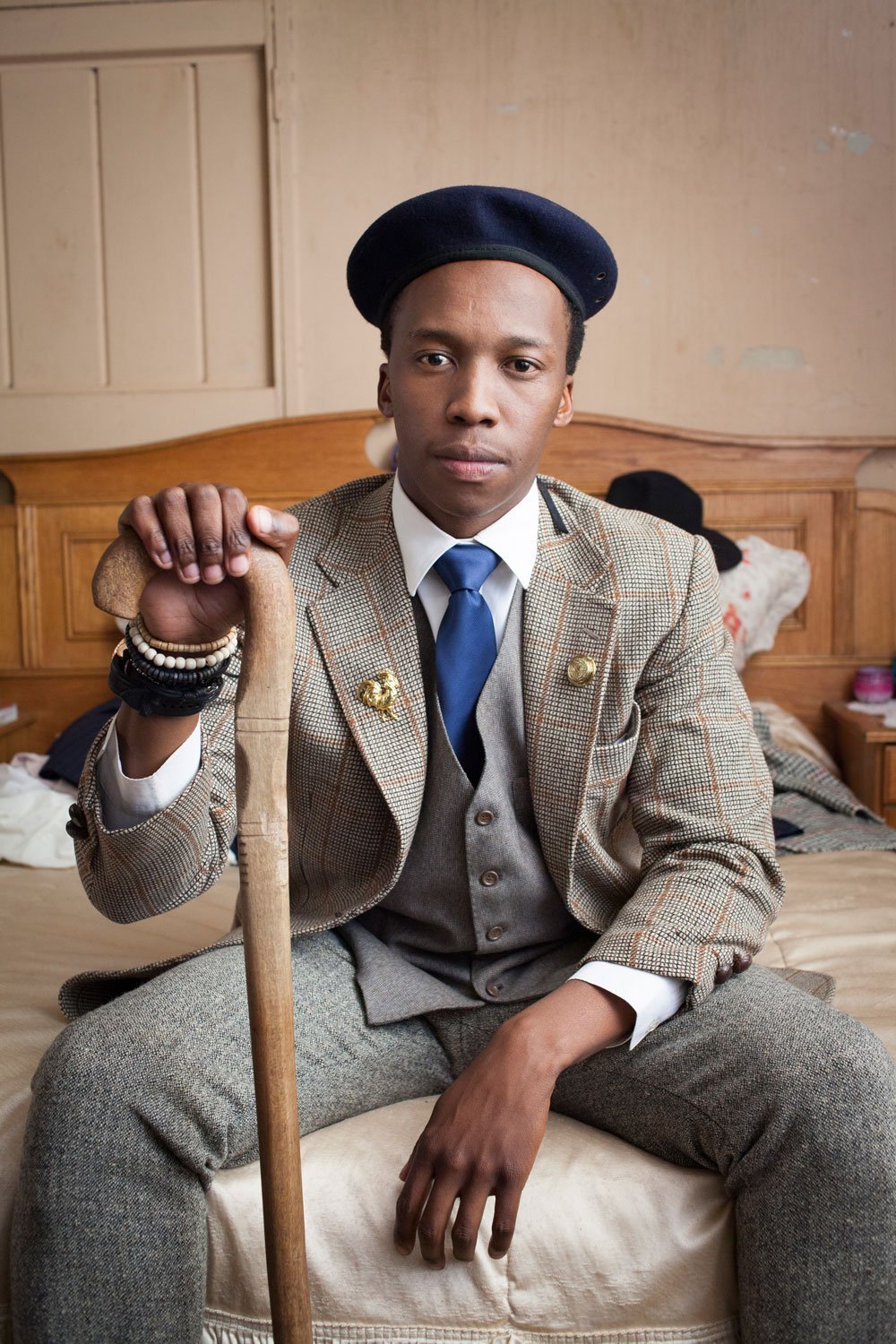 elegant dandy on his bed