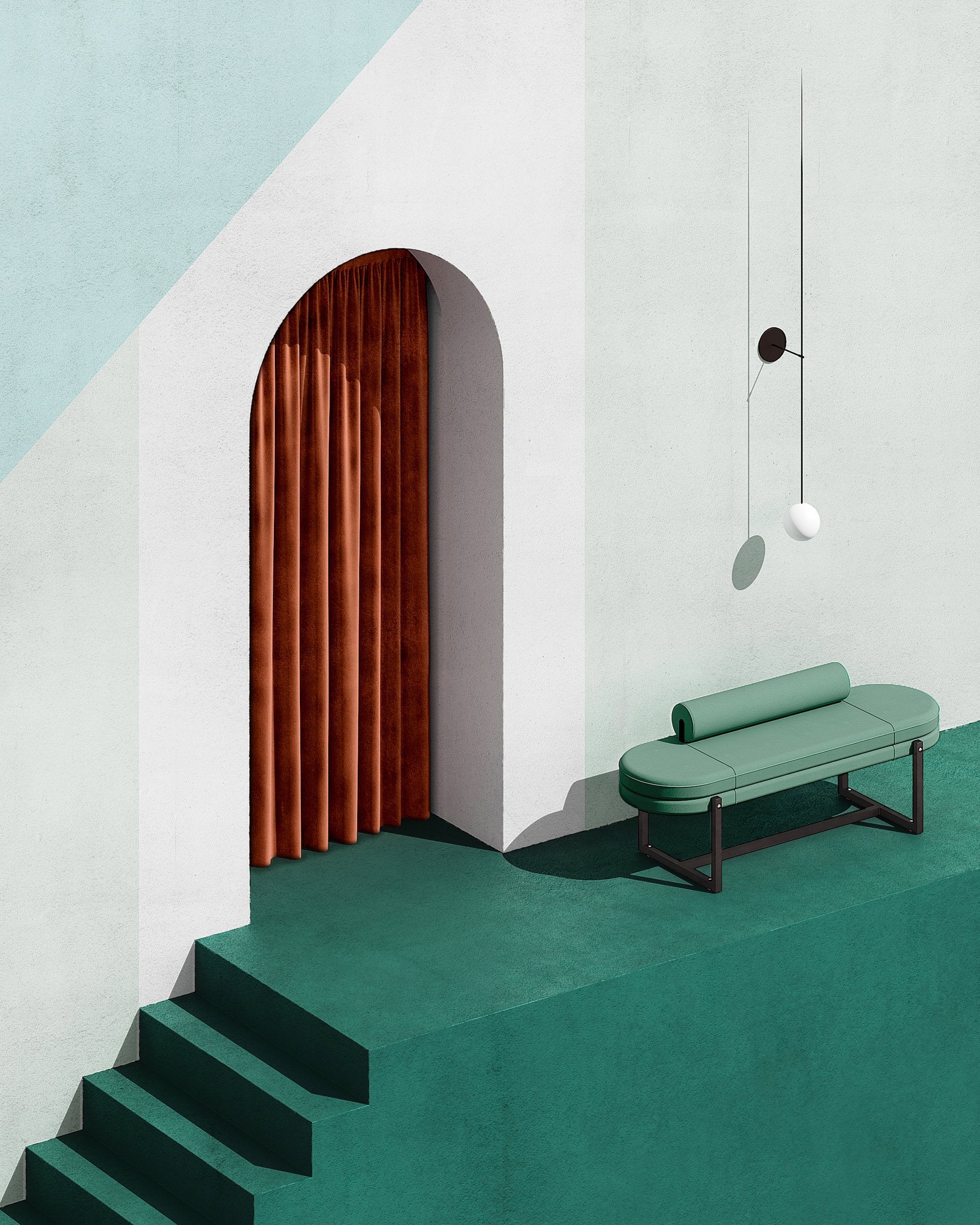 Artificial interior design and architecture in Dreamscapes & Artificial Architecture