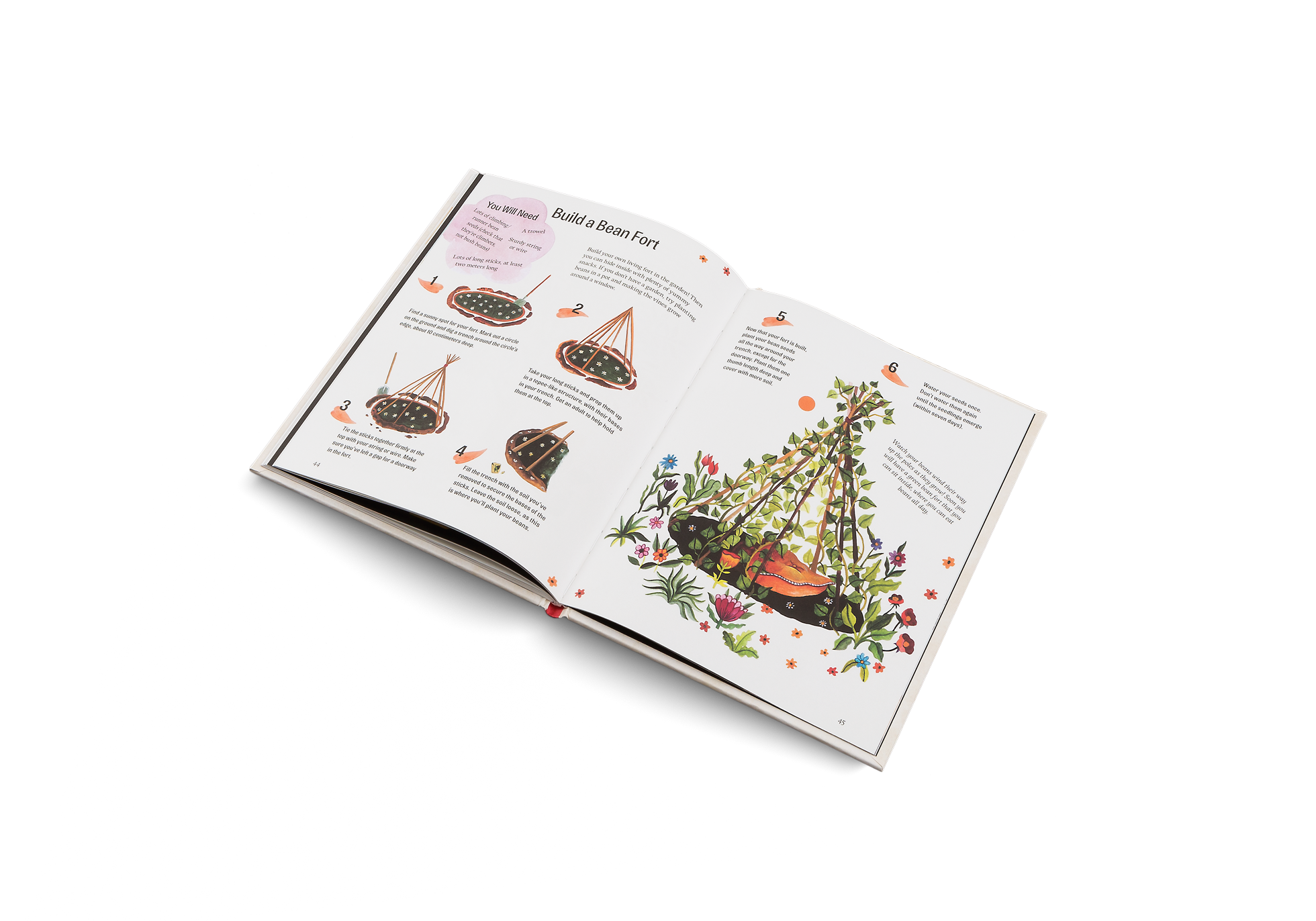 Build a bean fort in your garden