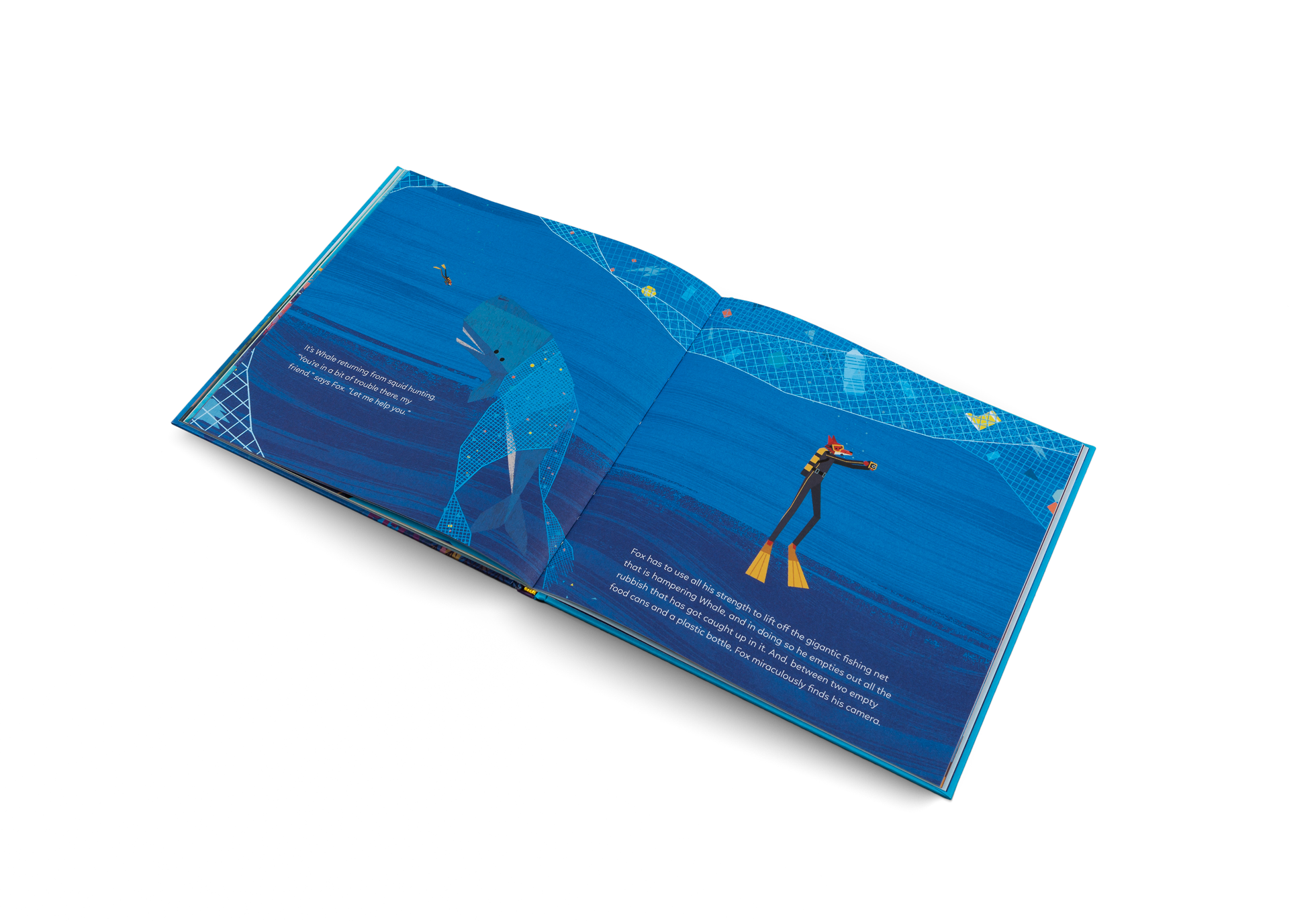 Whale is returning from squid hunting in Fox and the Deep Sea