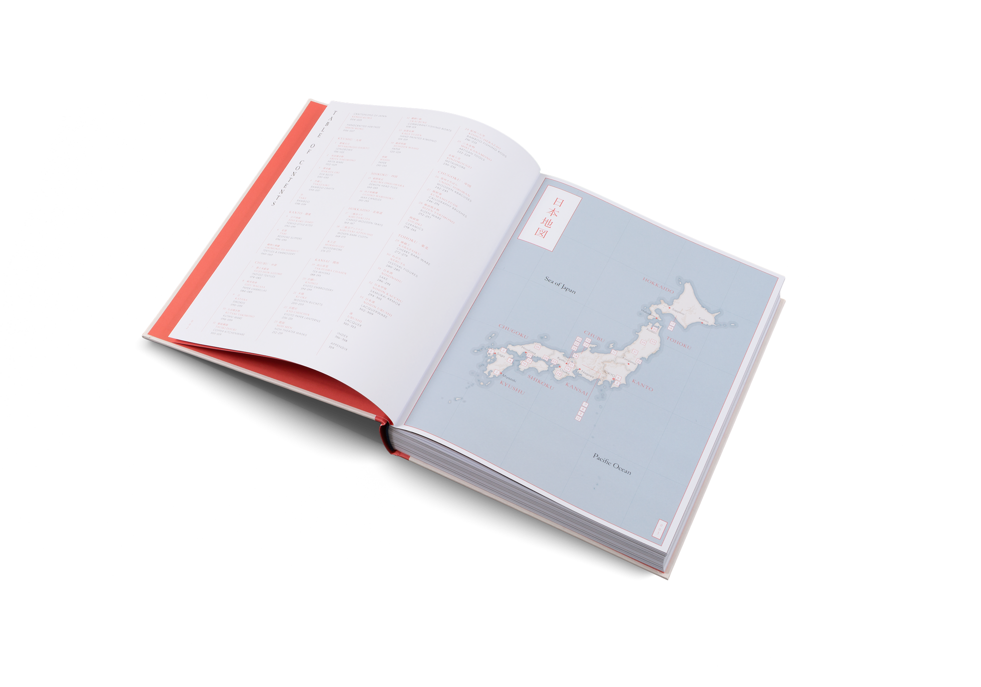 A map of Japanese craftsmanship in Handmade in Japan