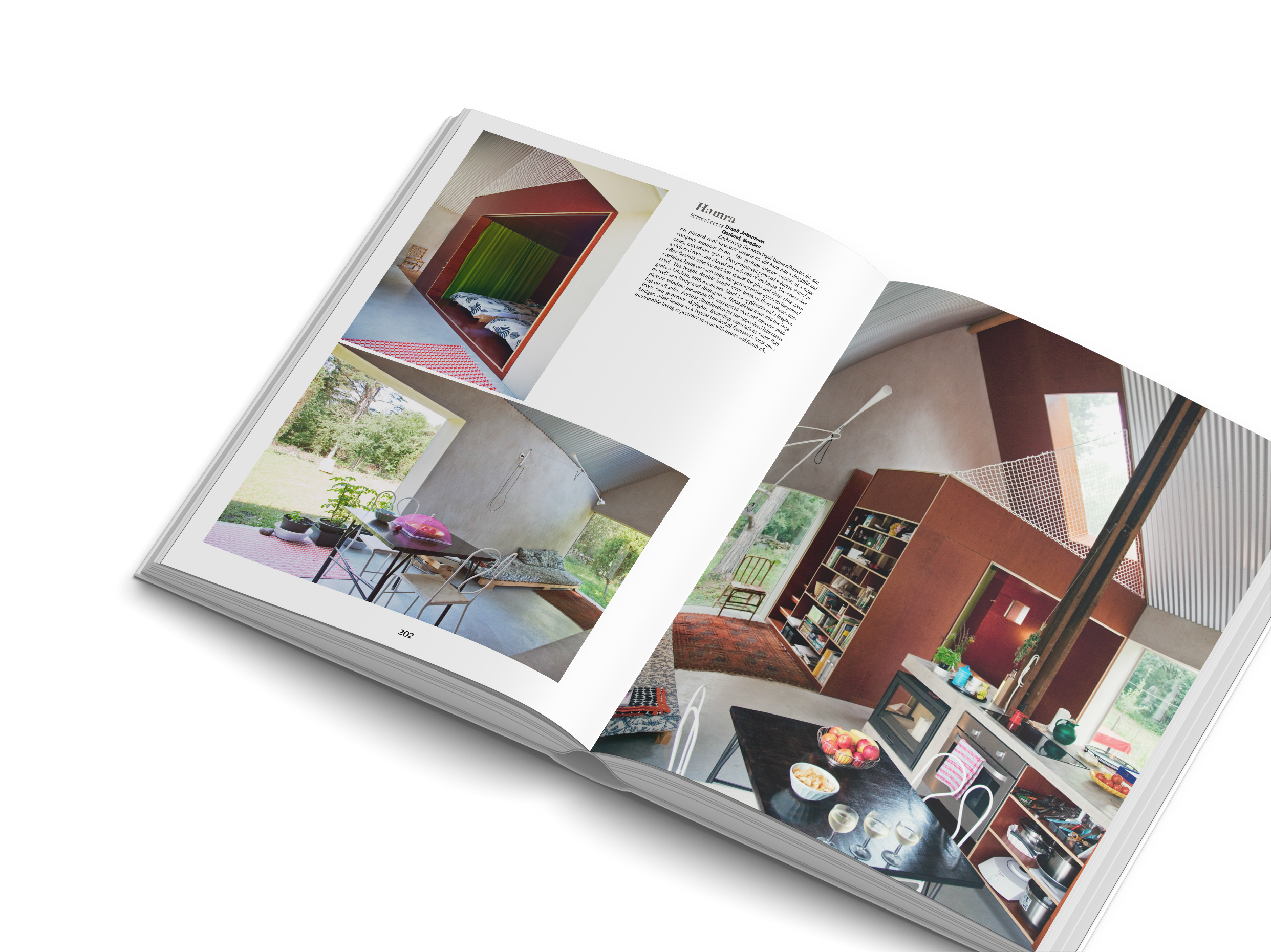 Interior design and architecture of a cabin