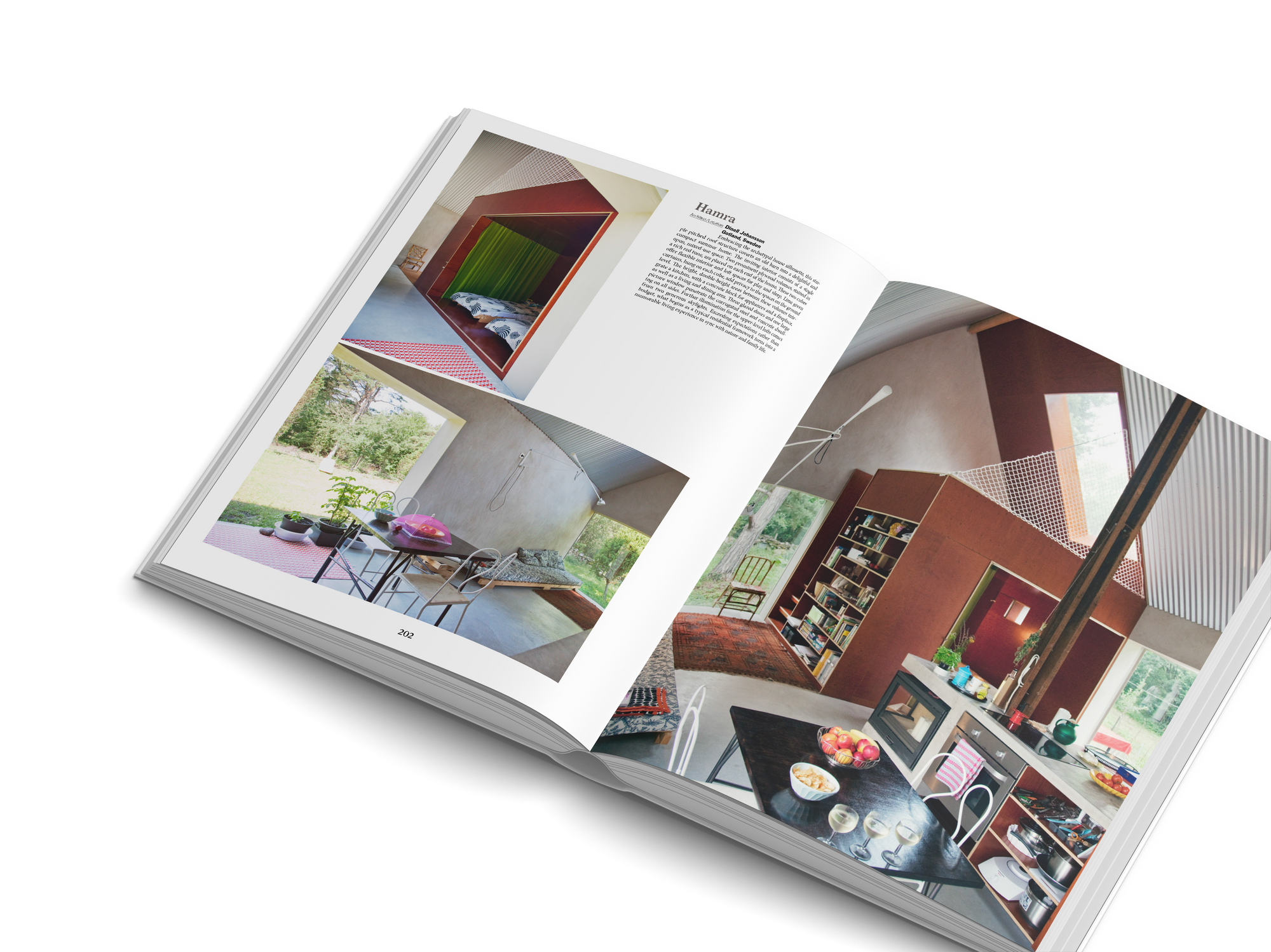 Interior design and architecture of a cabin