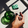 Packaged in a stylish dark-green bottle with bold labeling, Veil was launched in New York in 2019 to help people to smoke and smell better in High on Design