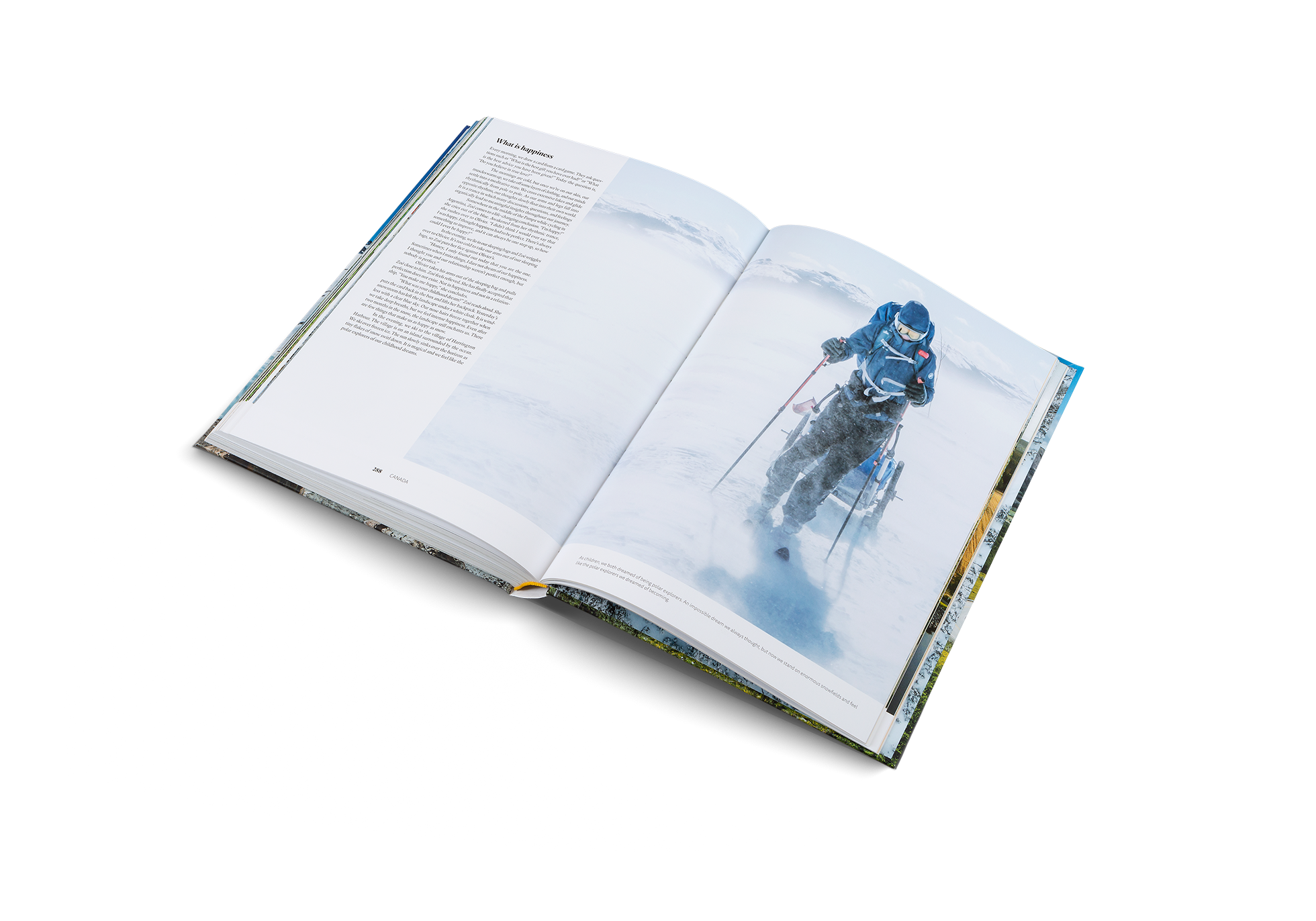 Zoë Agasi and Olivier van Herck facing a snowstorm in Leaving the Comfort Zone.