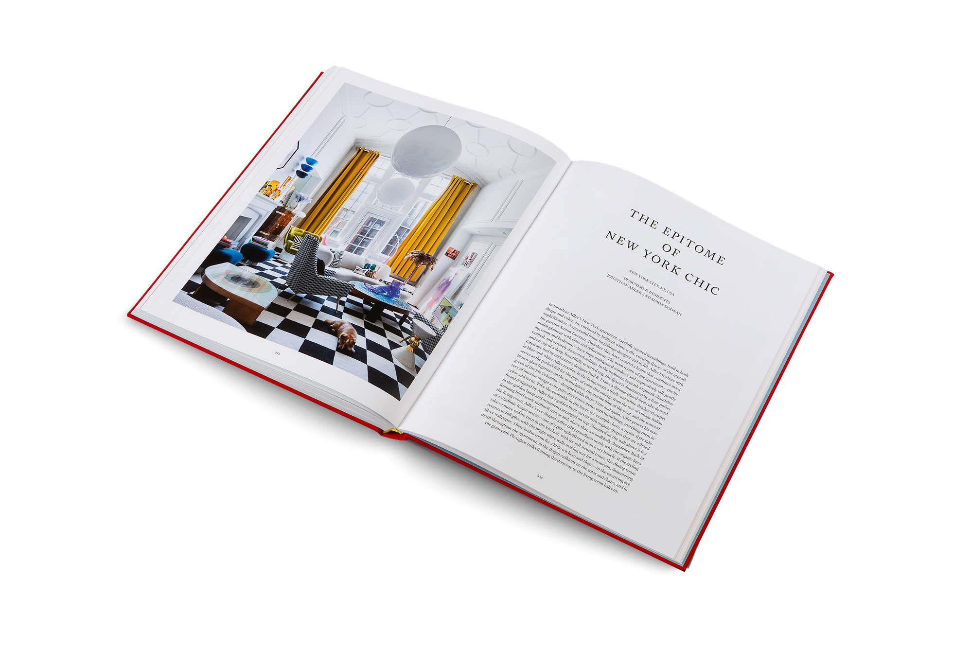 Time and again, Adler proves his mastery of interior design as he pairs decorative items with furnishings, matching them in color and form. Take the ensemble in the foyer, for example: here, a 1950s-style side board designed by Adler has a golden front carved with organic shapes that are echoed in the golden lamp and ornaments arranged on top. More about this project in Living to the Max, a book about maximalist interior design by gestalten.