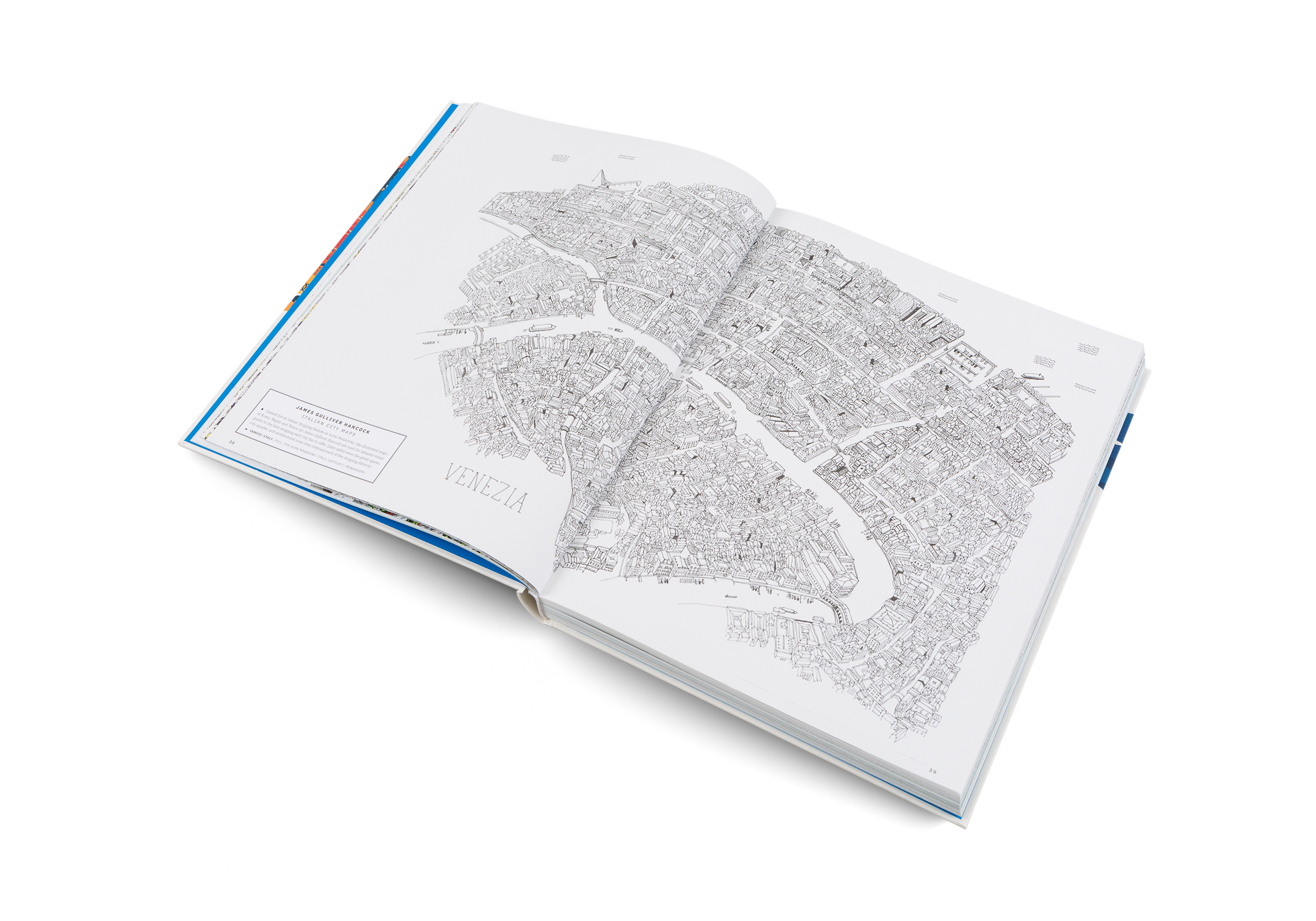 Illustrated map of Venice in Italy in A Map of the World