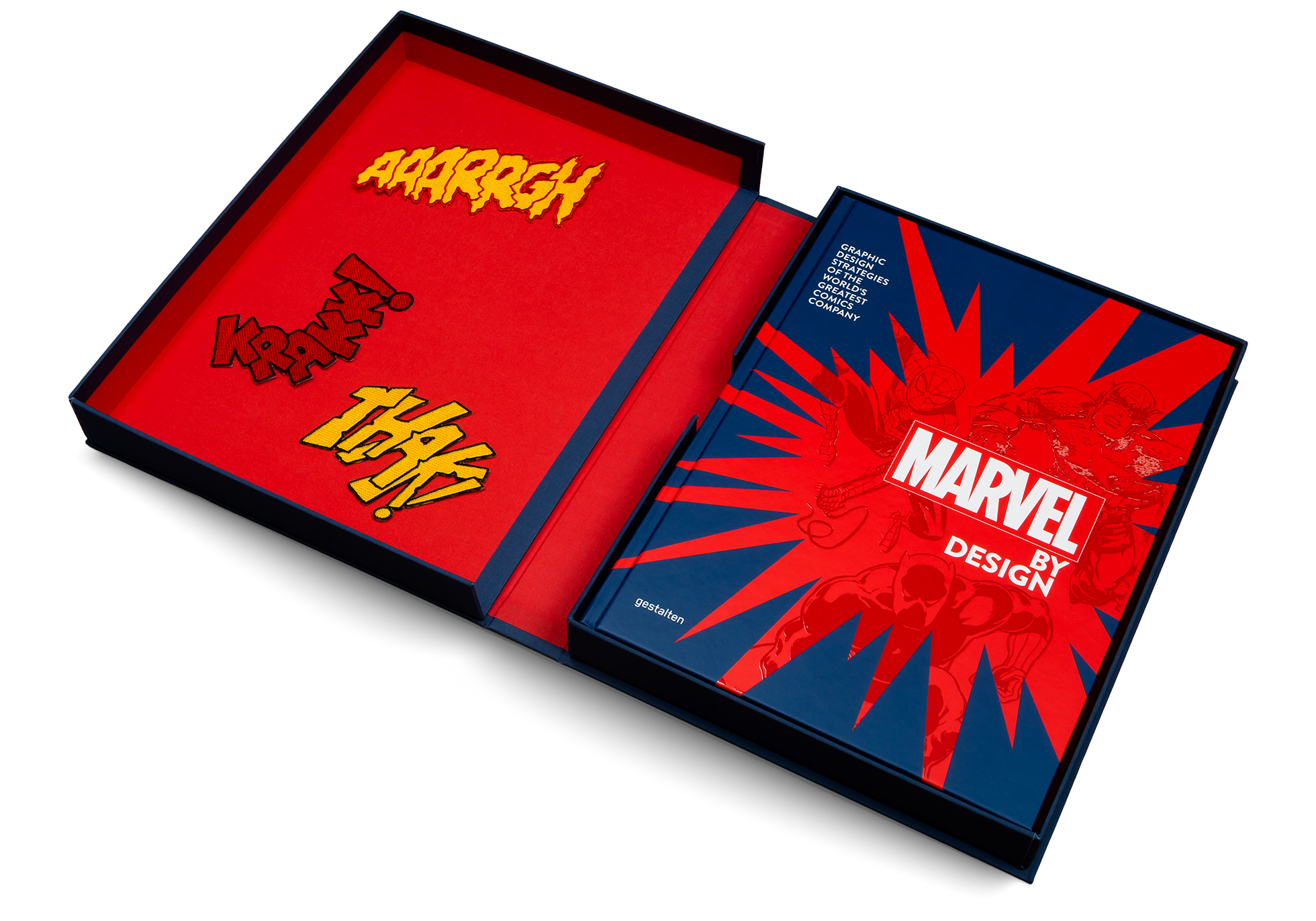 Open the beautiful box of Marvel By Design - Special Edition by gestalten