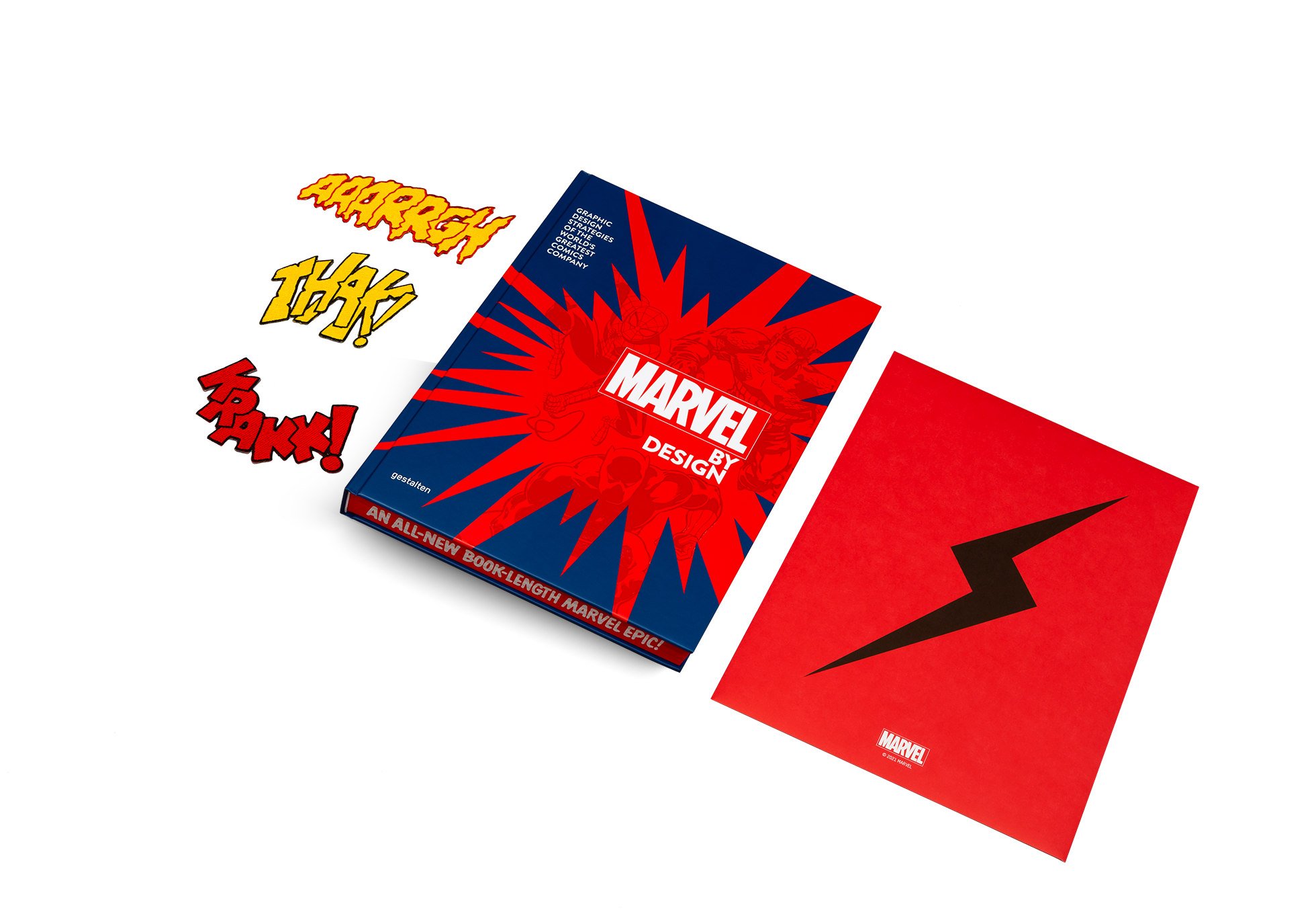 All the elements included in the box of Marvel By Design - The Special Edition