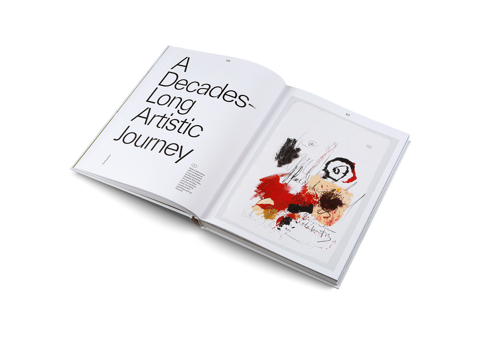 Peter Schreyer’s fascination with art began as a young boy when he discovered the Dadaists. Since then, his own creative practice has flourished, including sculpture and paintings such as The Explorer this one.