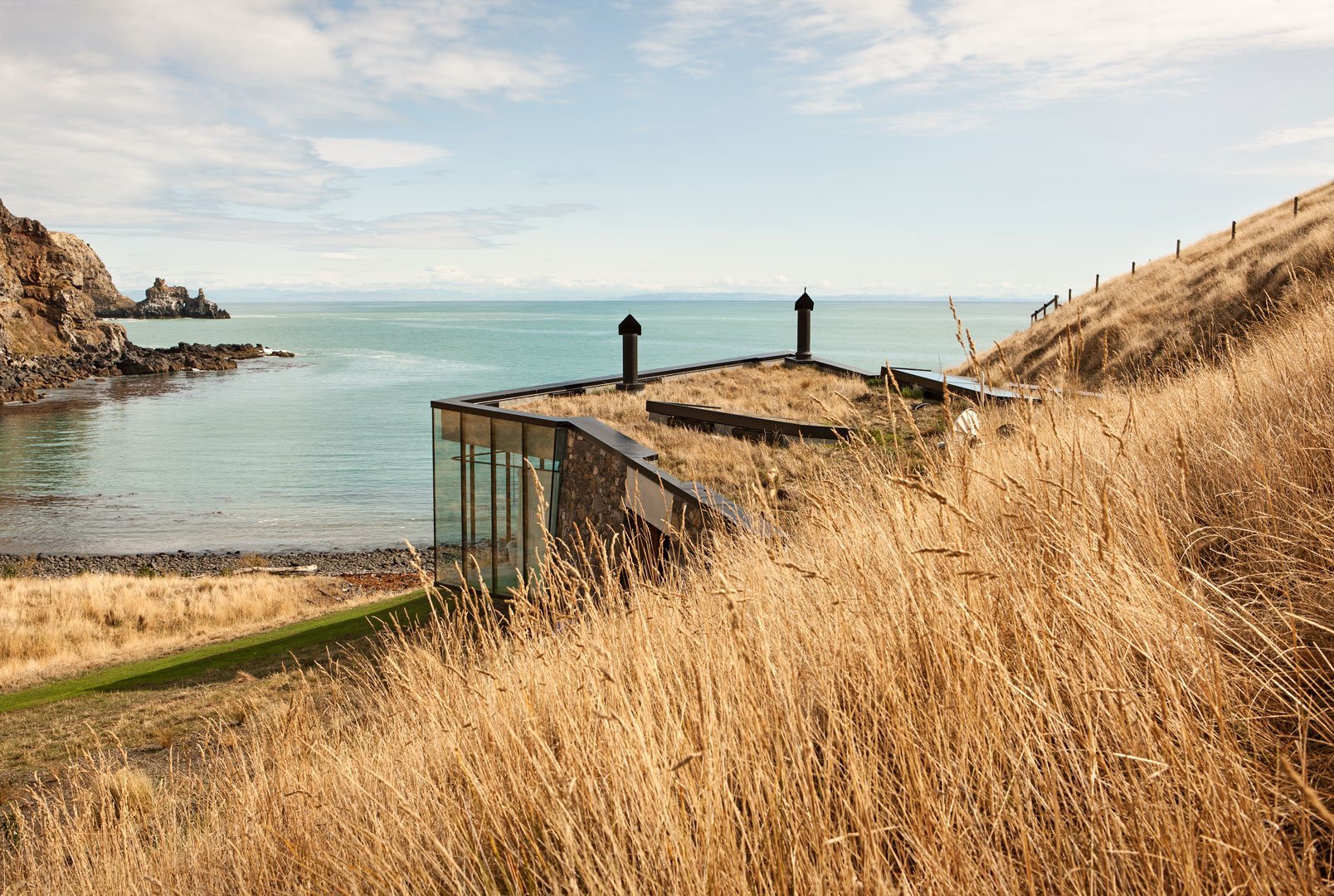House in the dune on the beach in Hideouts